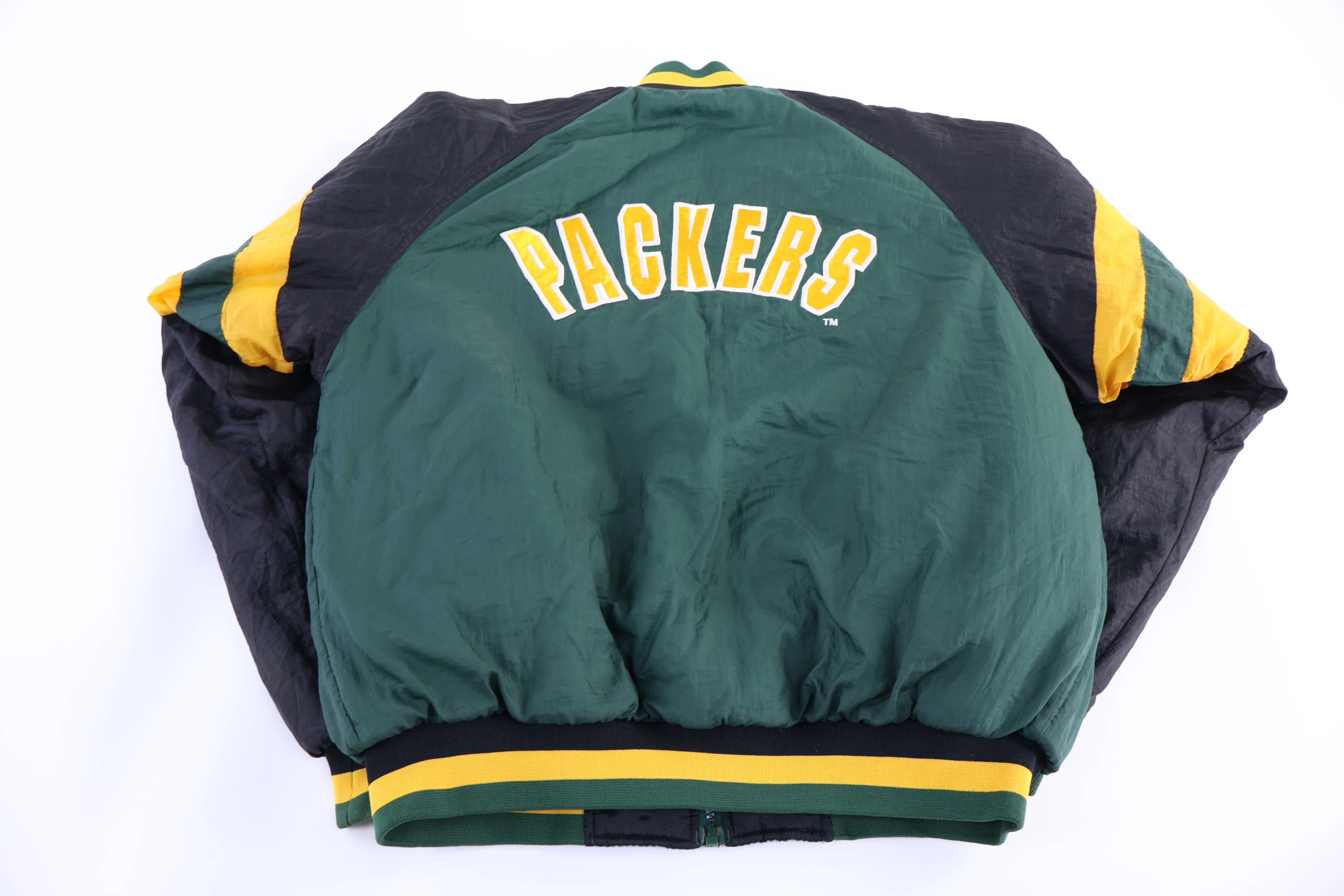 Vintage Green Bay Packers Football Full Zip Reversible Jacket - Image 3