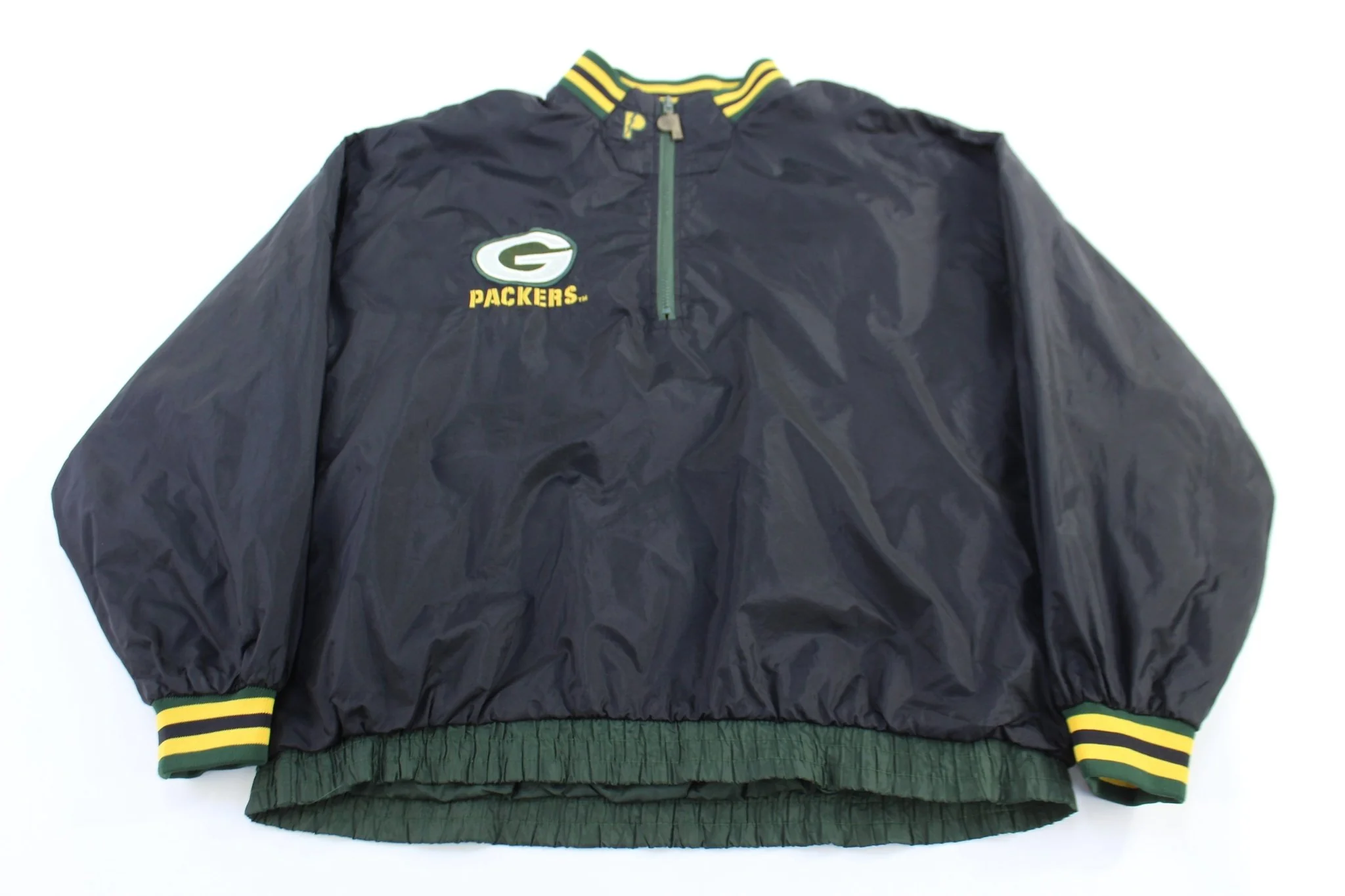 Vintage Green Bay Packers Reversible Pullover Windbreaker