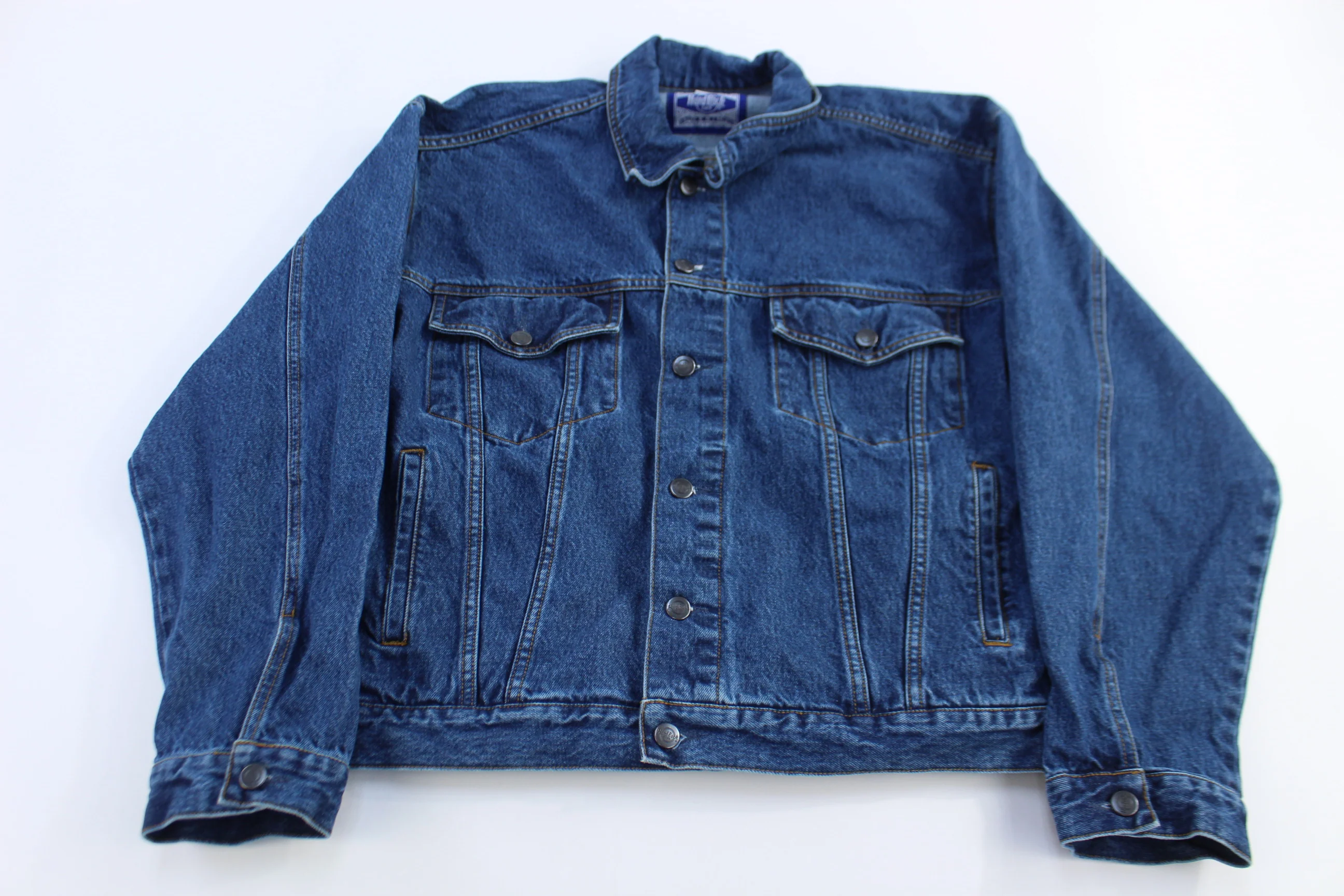 Vintage Hard Rock Cafe Dark Wash Denim Jacket - Image 2