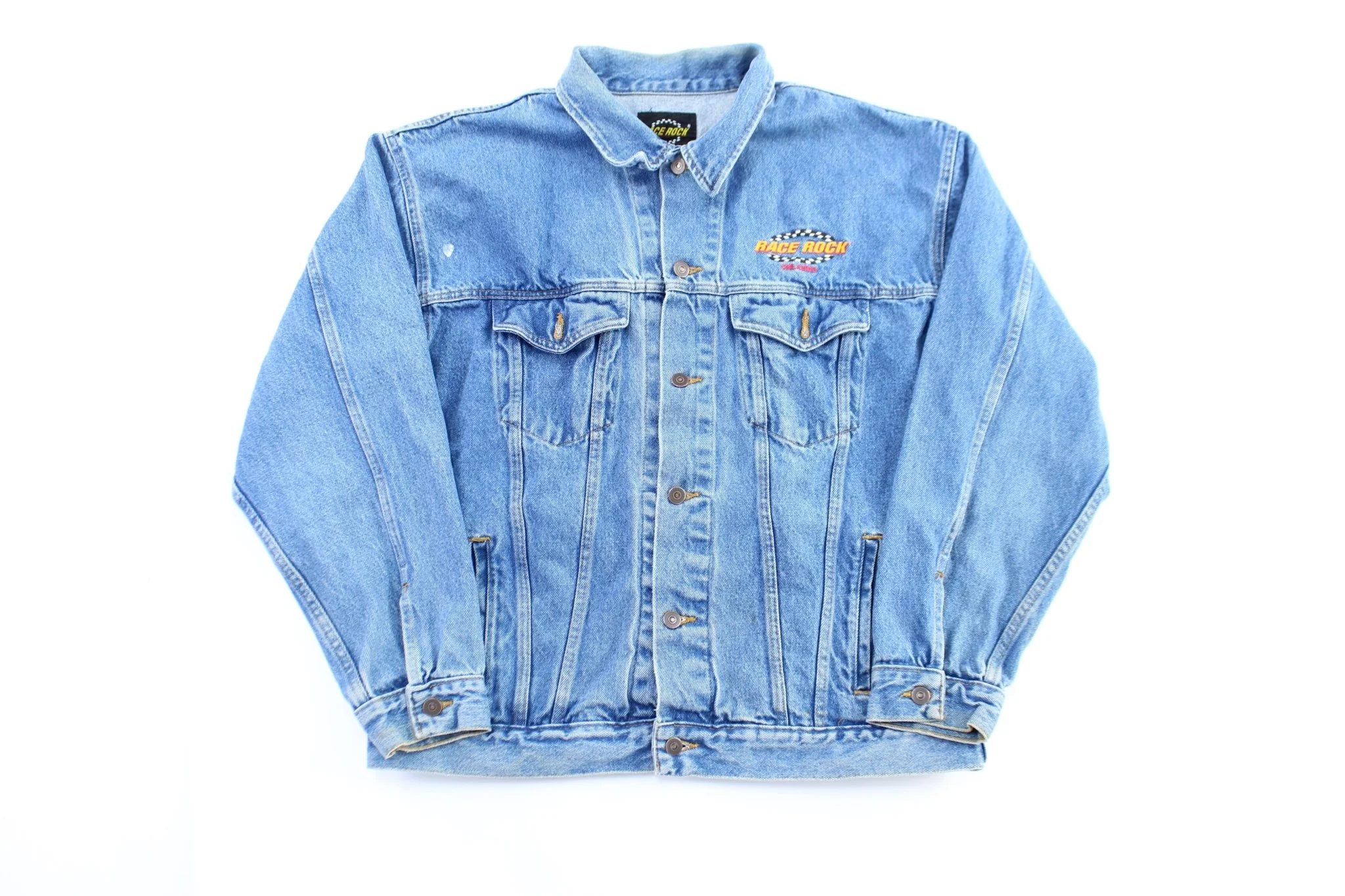 Vintage Hard Rock Orlando Embroidered Denim Jacket