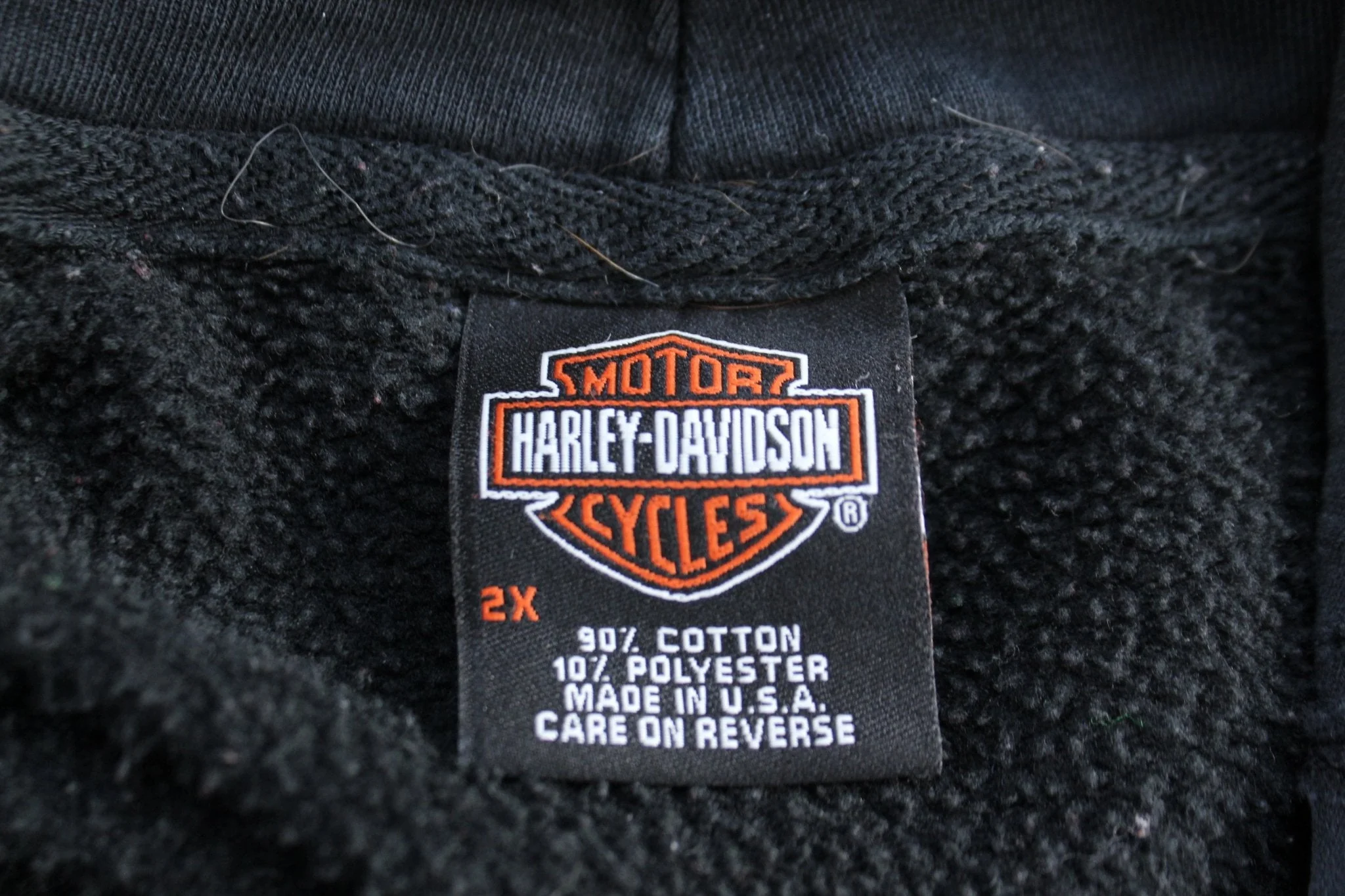 Vintage Harley Davidson Motorcycles Amarillo, Texas Sleeveless Hoodie - Image 3