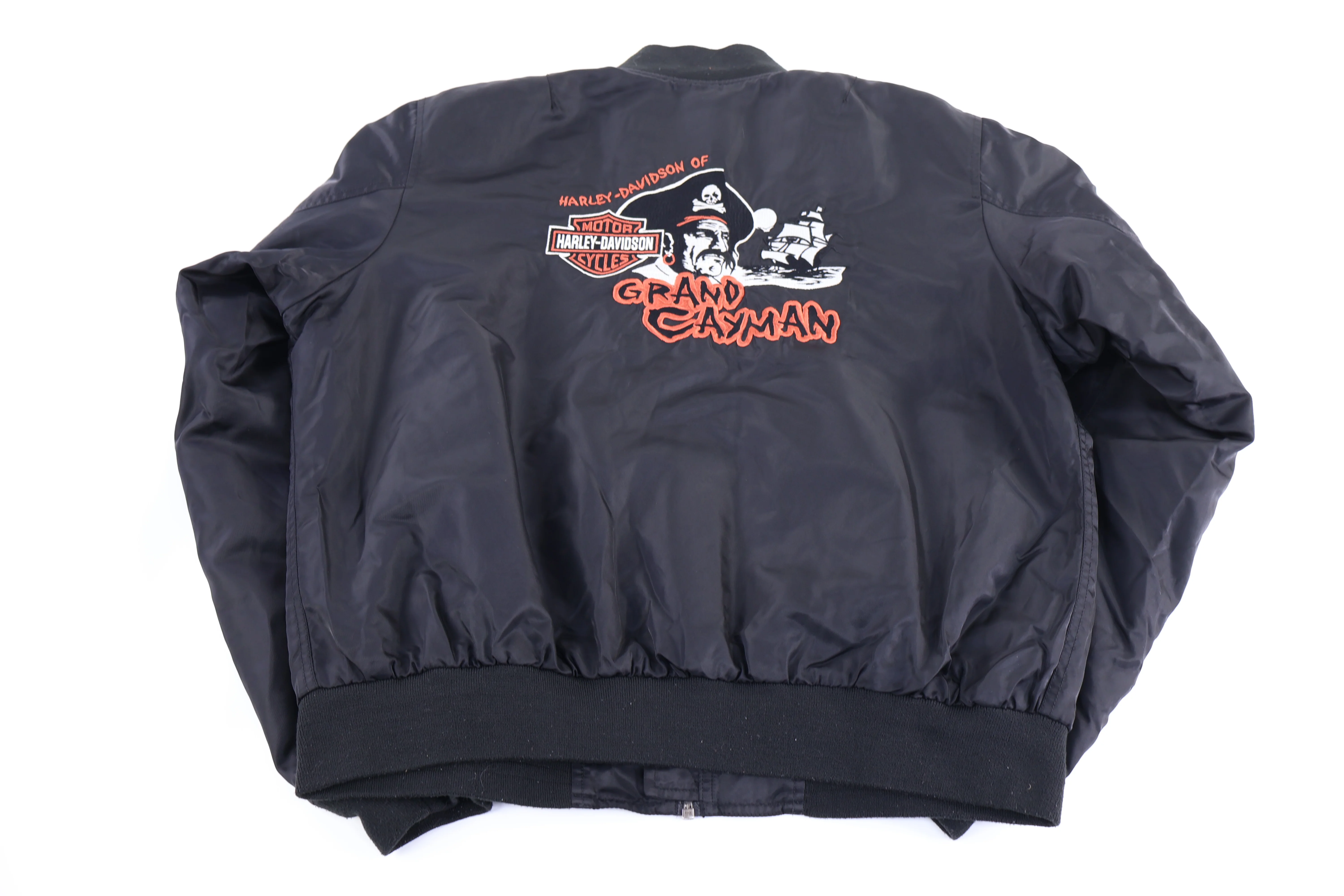 Vintage Harley Davidson Motorcycles Full Zip Bomber Jacket - Image 2