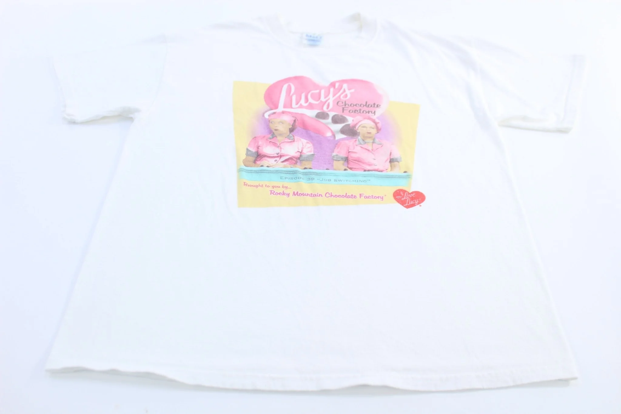 Vintage I Love Lucy Rocky Mountain Chocolate Factory T-Shirt