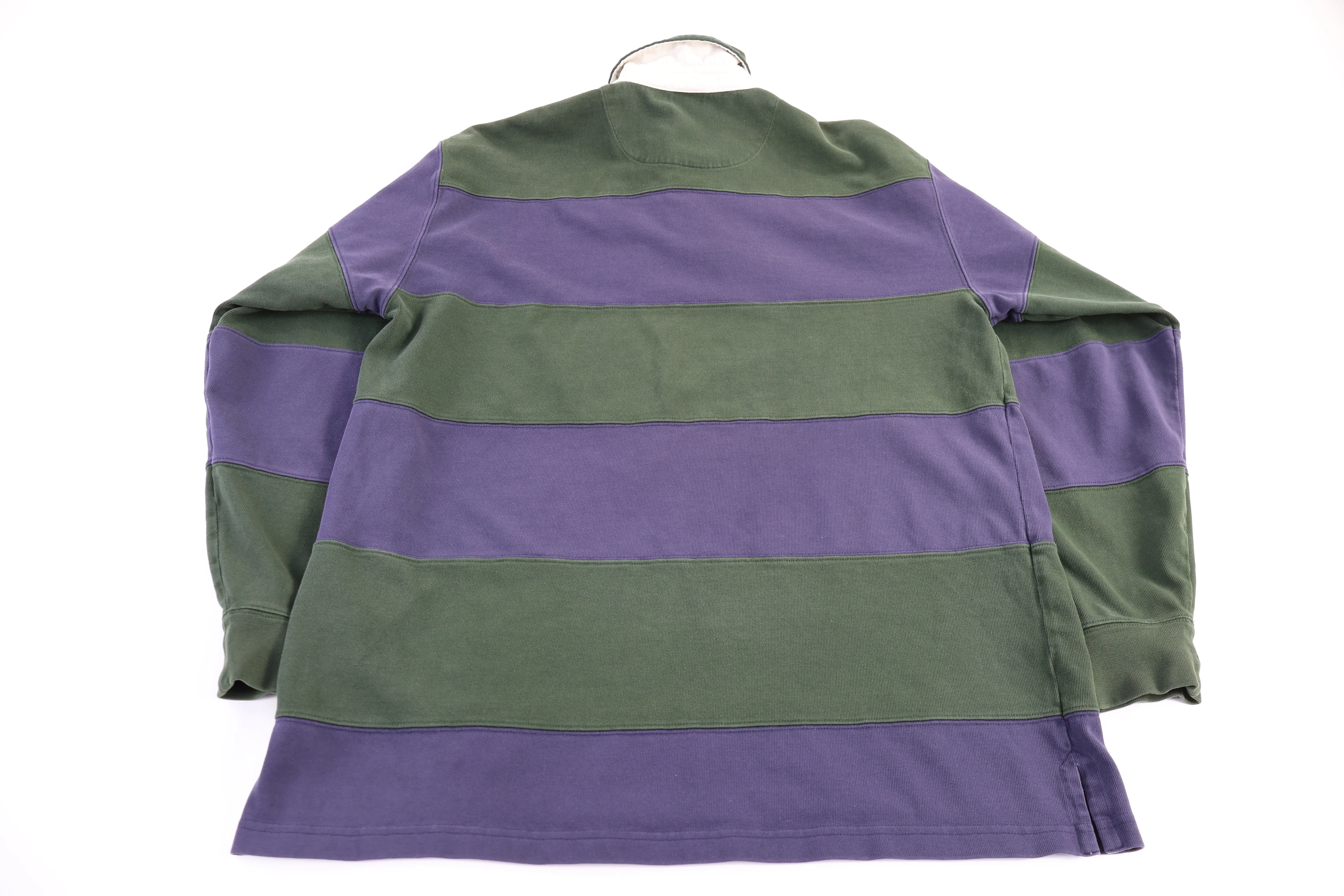Vintage L.L. Bean Purple & Green LS Button Up - Image 2