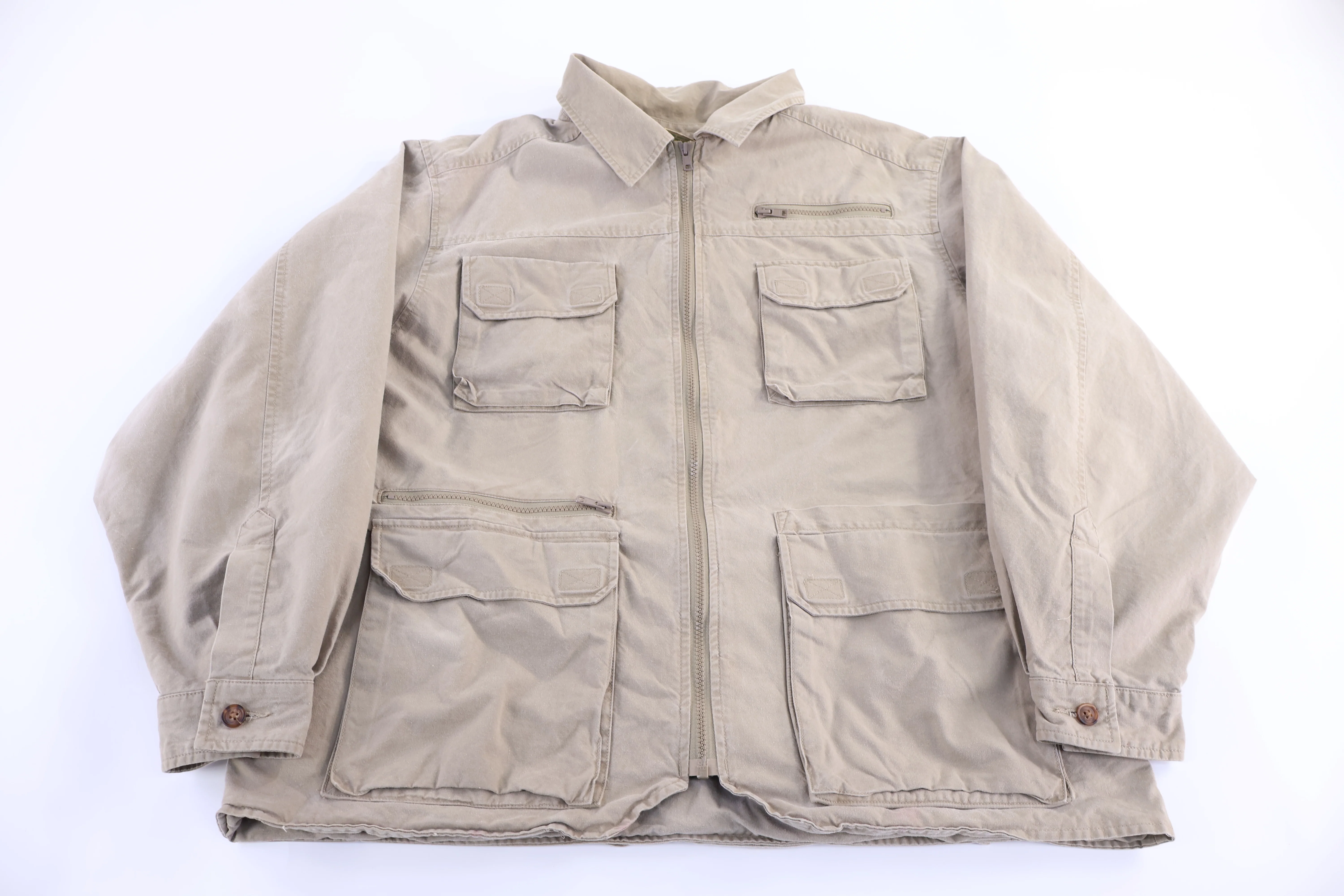 Vintage L.L. Bean Tan Full Zip Jacket
