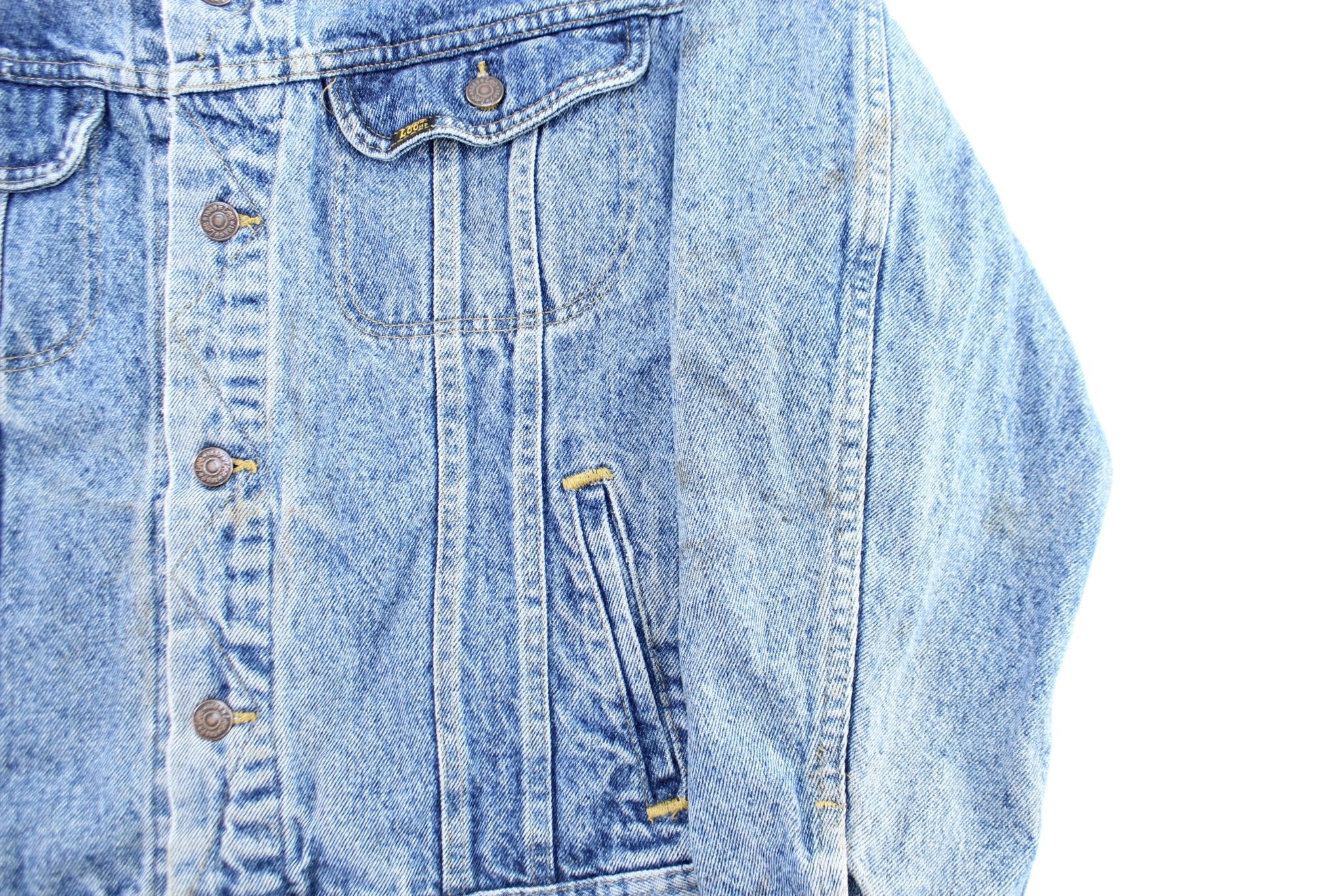 Vintage Lee Button Fly Denim Jacket - Image 3