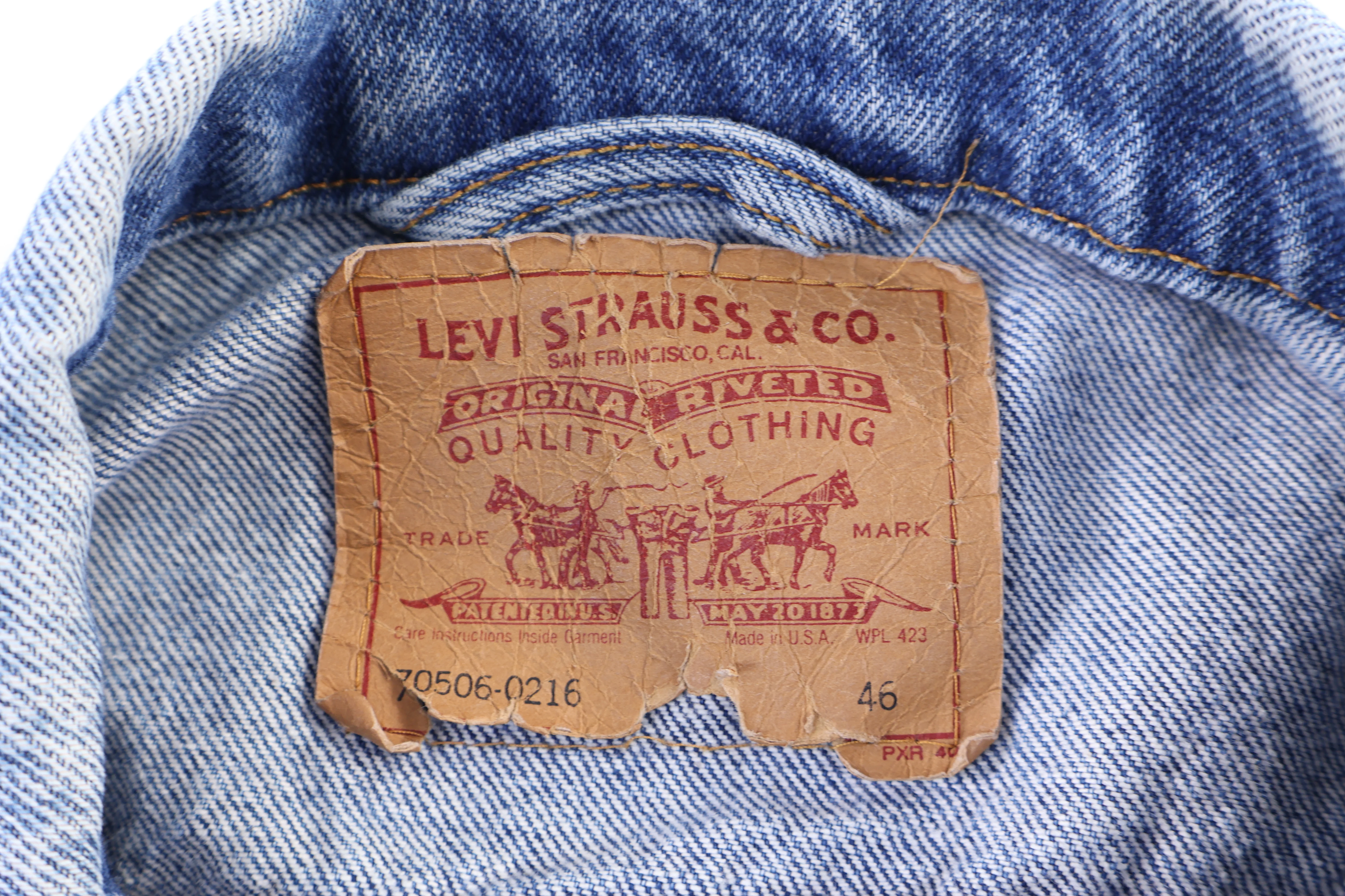 Vintage Levi's Dark Wash Denim Jacket - Image 3
