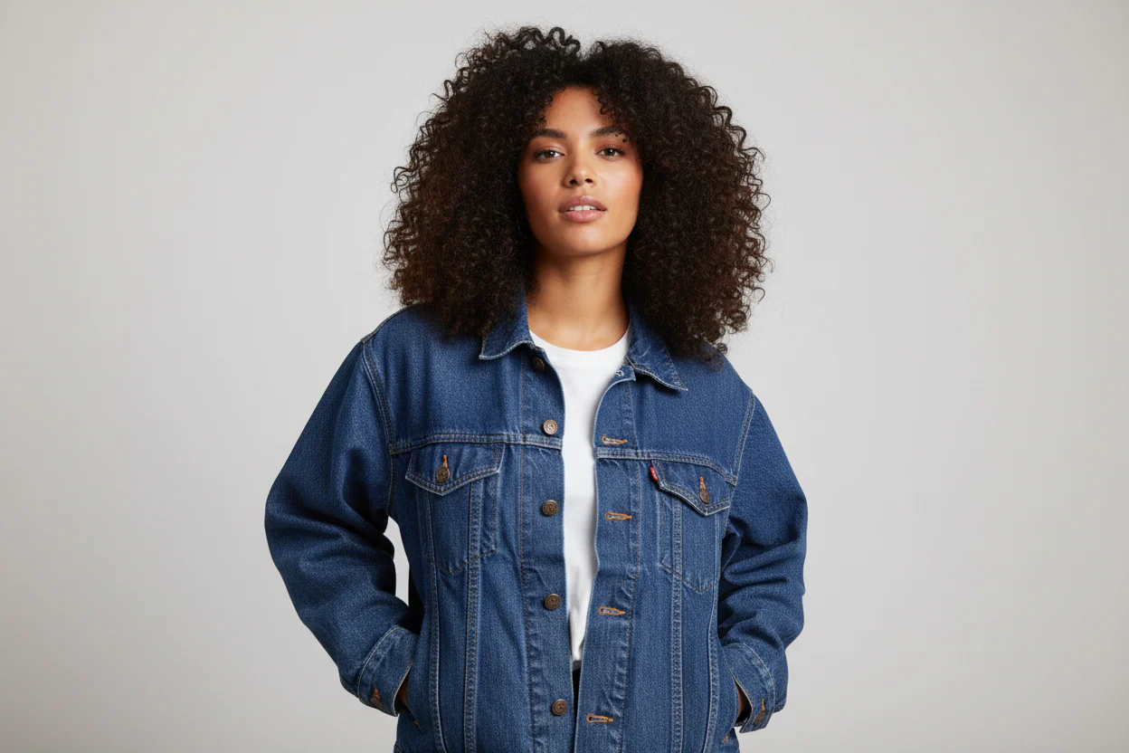 Vintage Levi's Dark Wash Denim Trucker Jacket