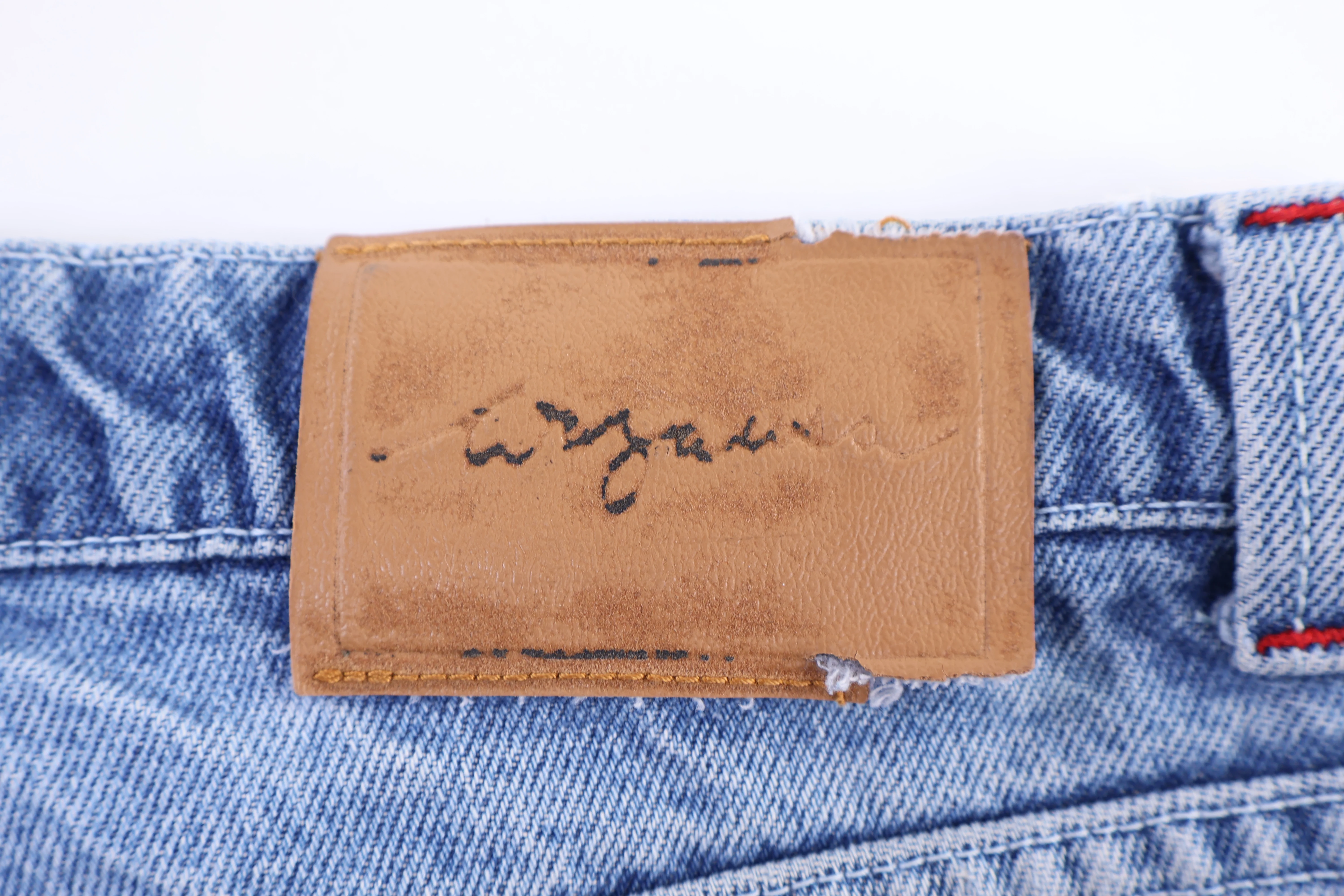 Vintage Light Wash Carpenter Denim shorts - Image 3