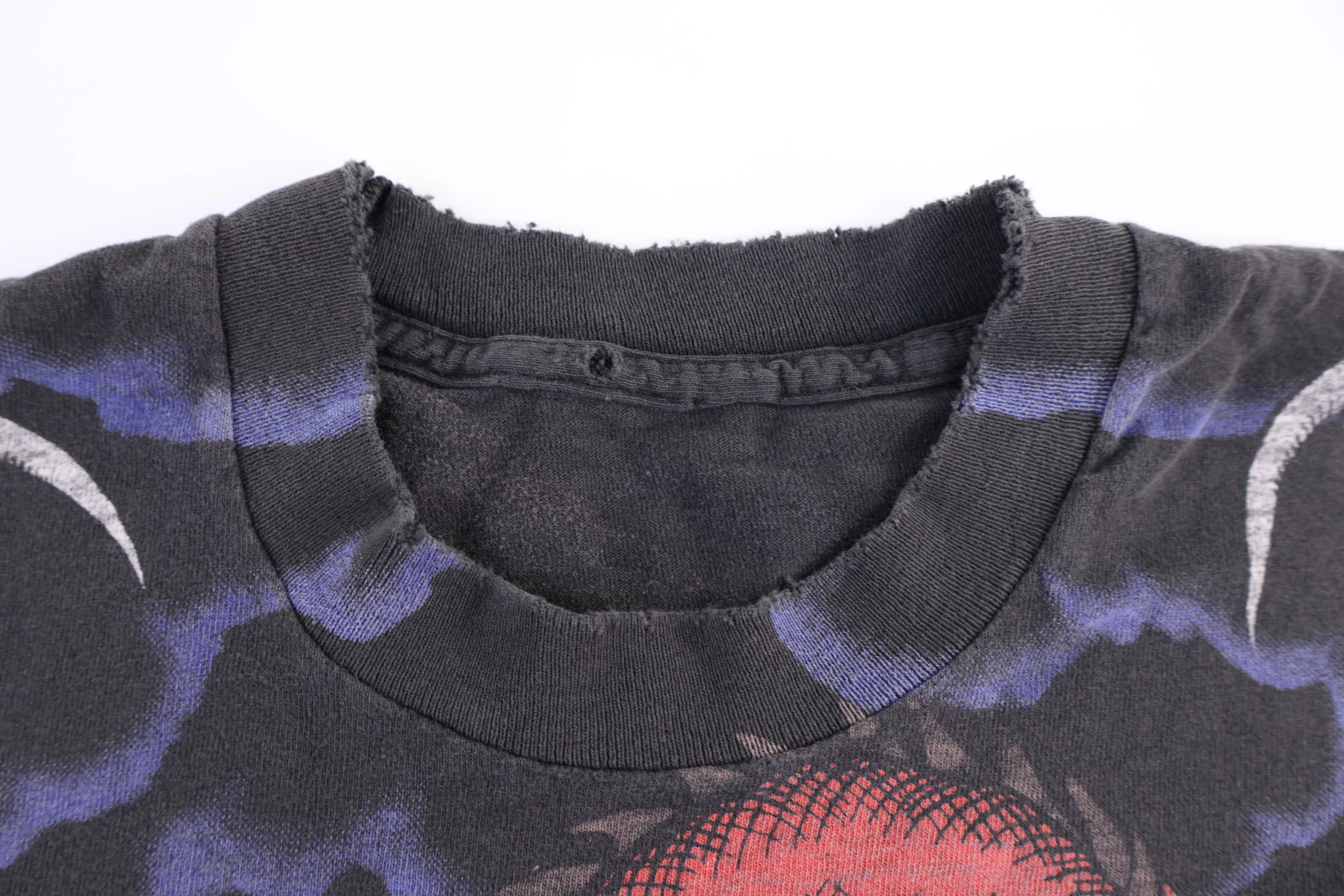 Vintage Liquid Blue Dragon Knight All Over Print T-shirt - Image 4