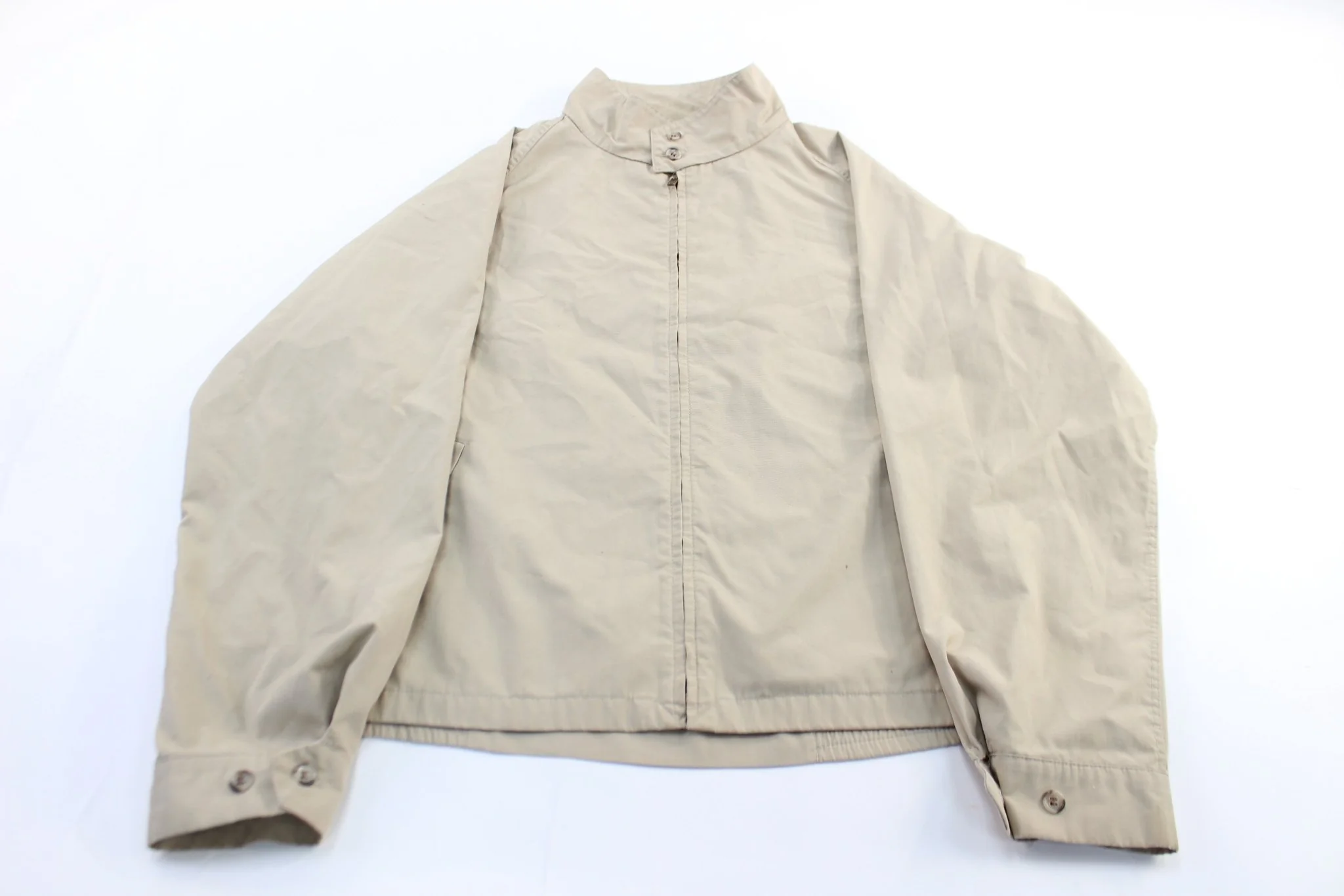 Vintage London Fog Beige Zip Up Jacket
