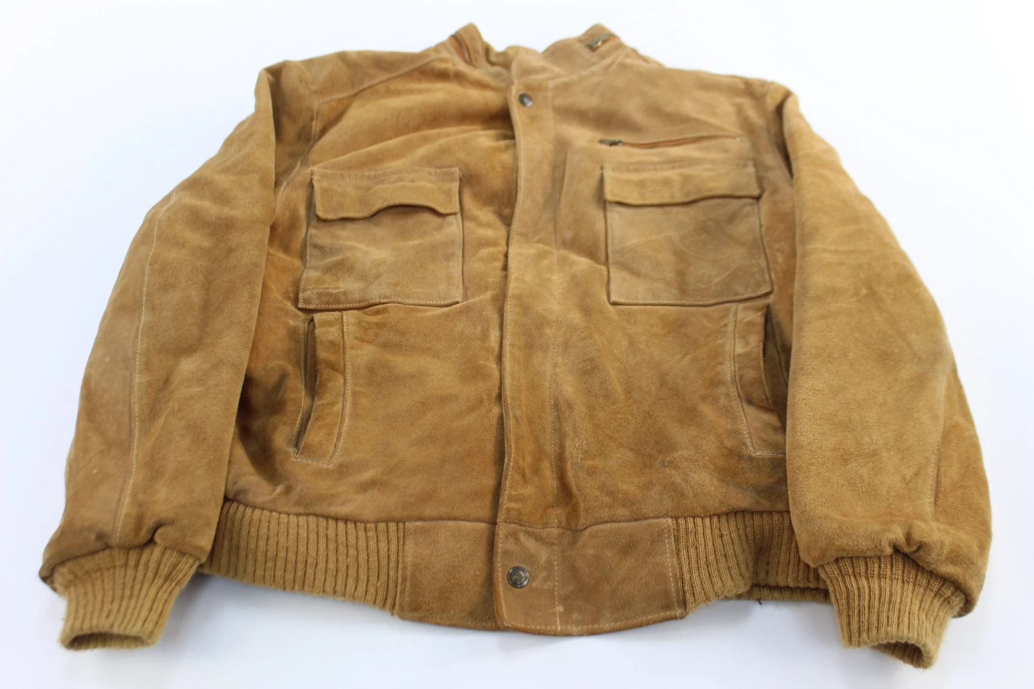 Vintage London Fog Outdoors Unlimited Suede Zip Up Jacket