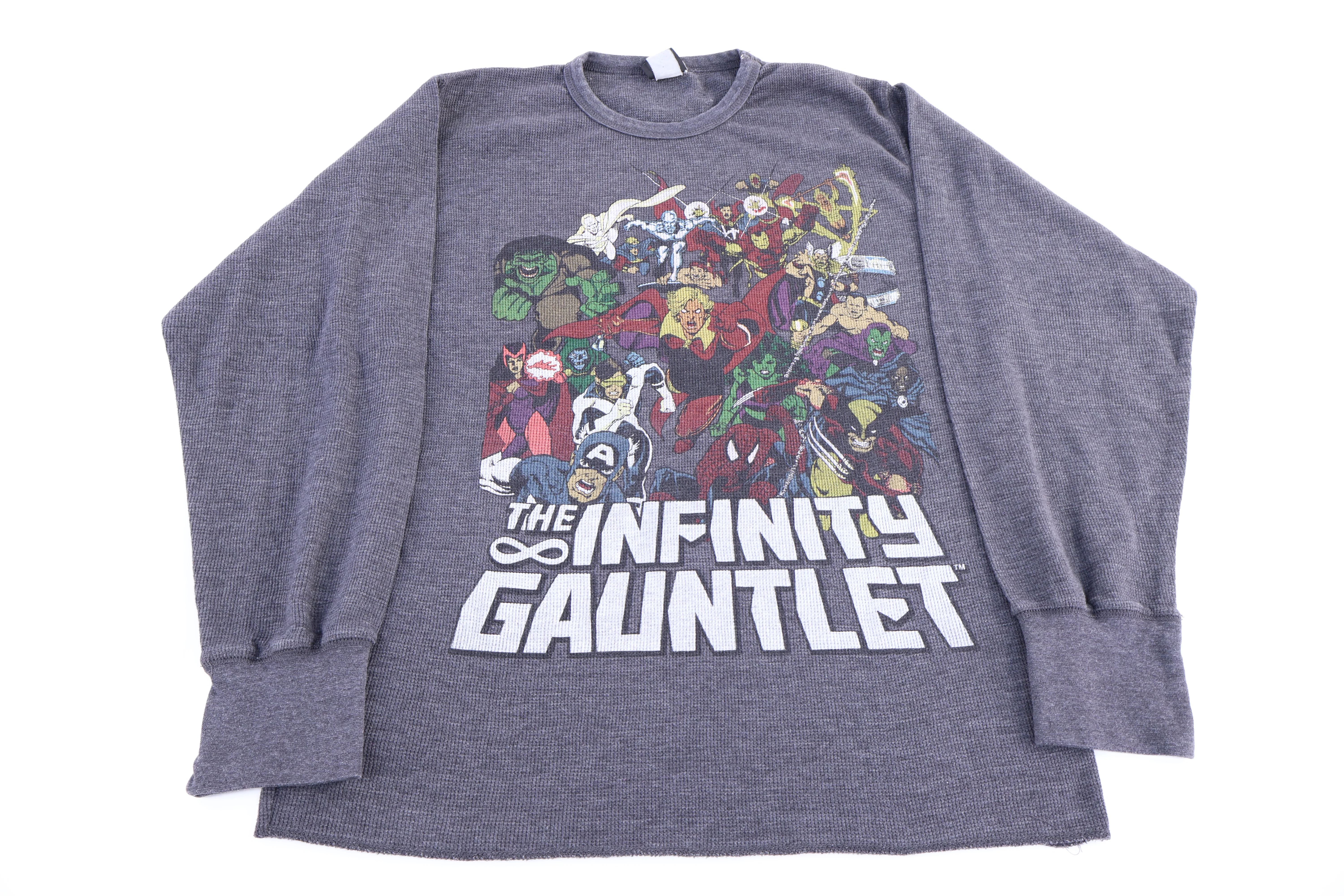 Vintage Marvel The Infinity Gauntlet Thermal LS T-shirt
