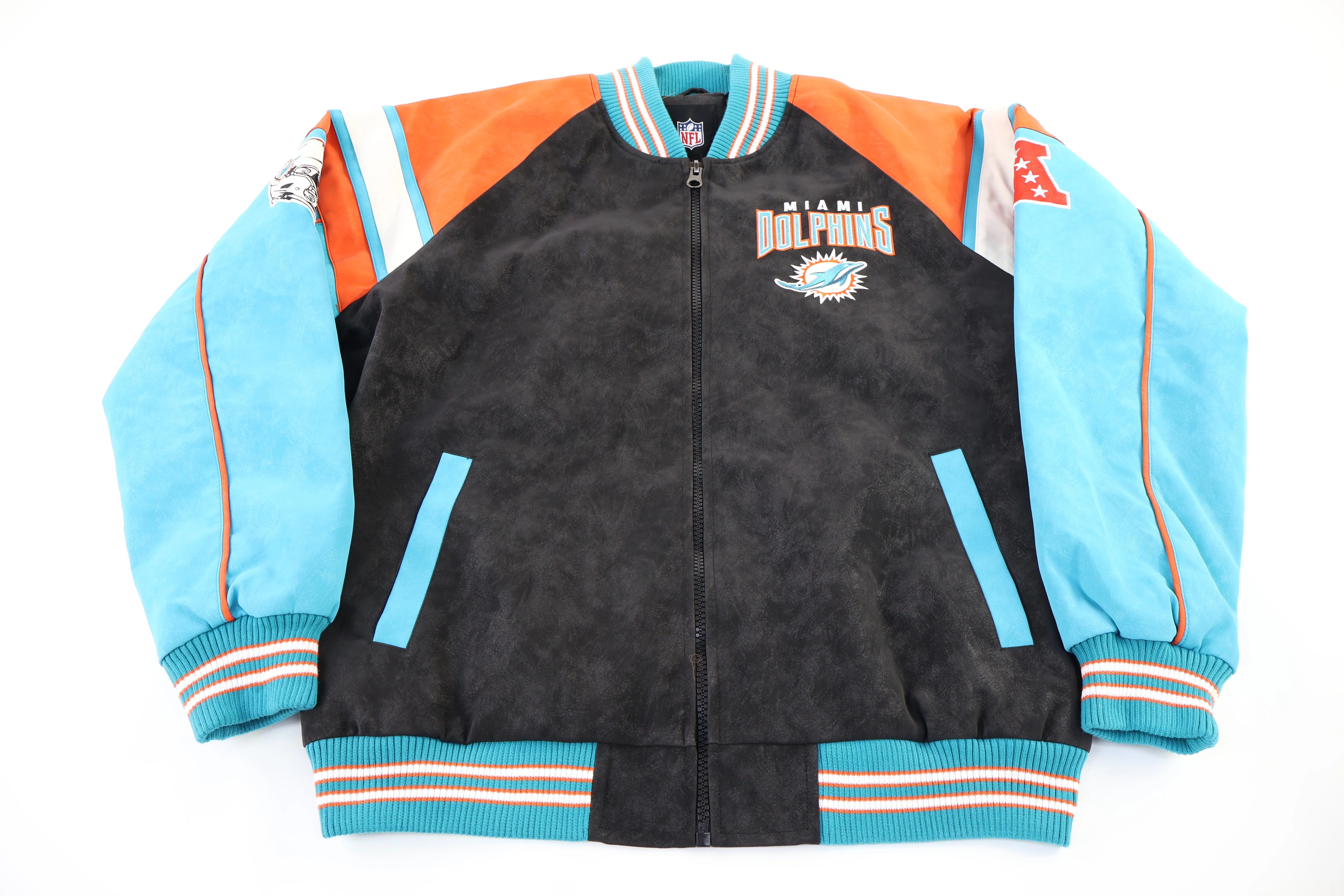 Vintage Miami Dolphins Football Full Zip Jacket