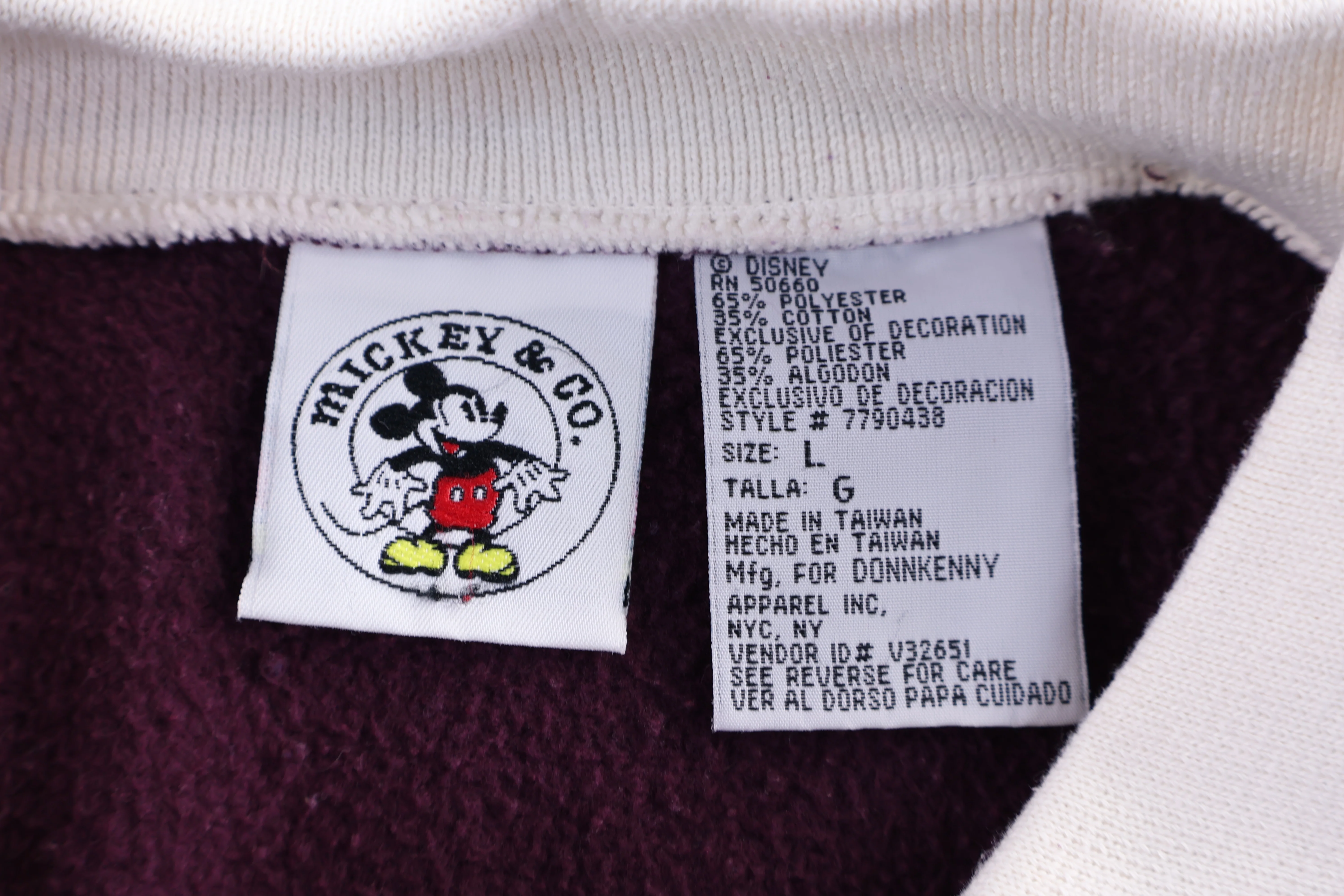 Vintage Mickey & Co Embroidered Sweatshirt - Image 3