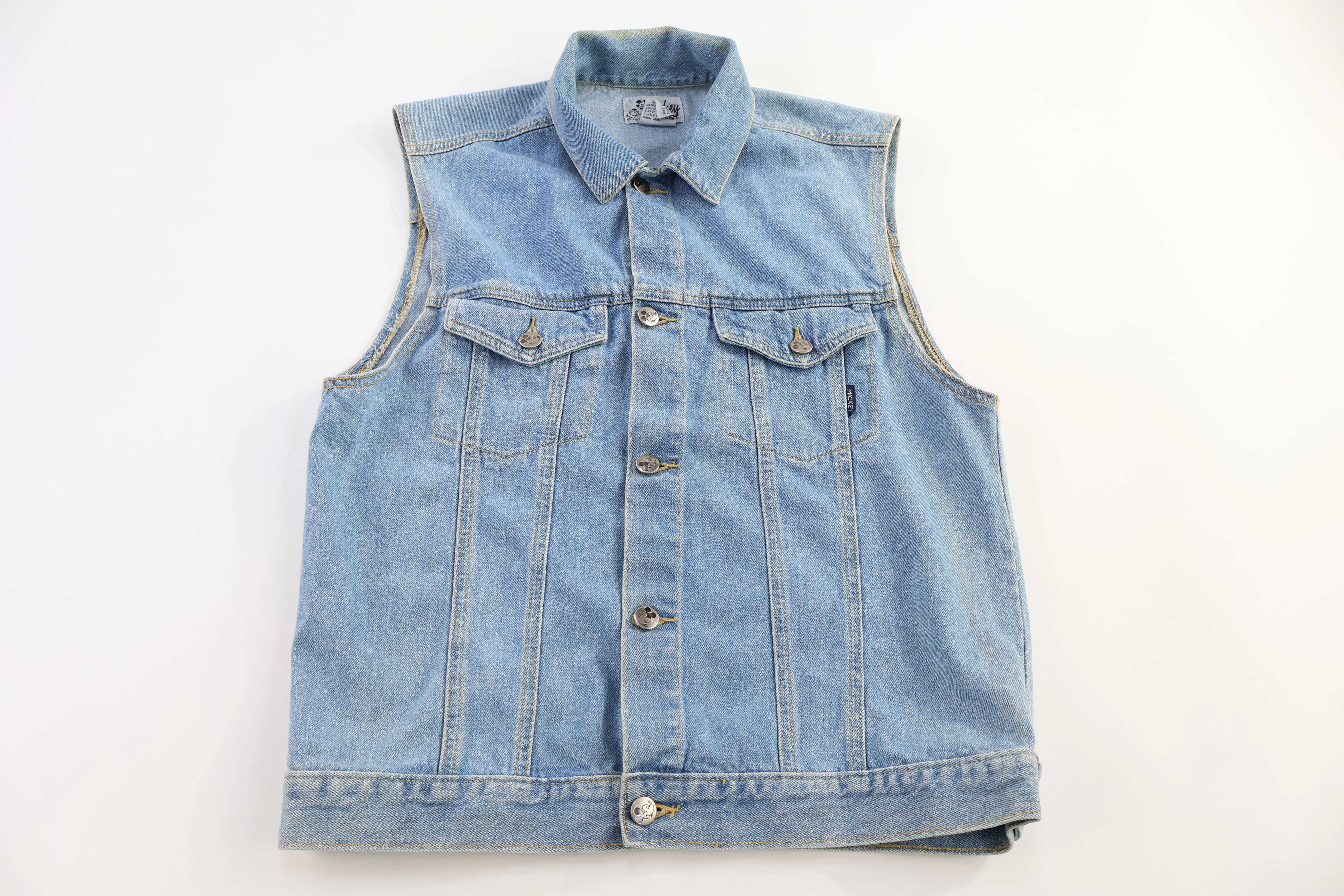 Vintage Mickey Mouse Denim Vest