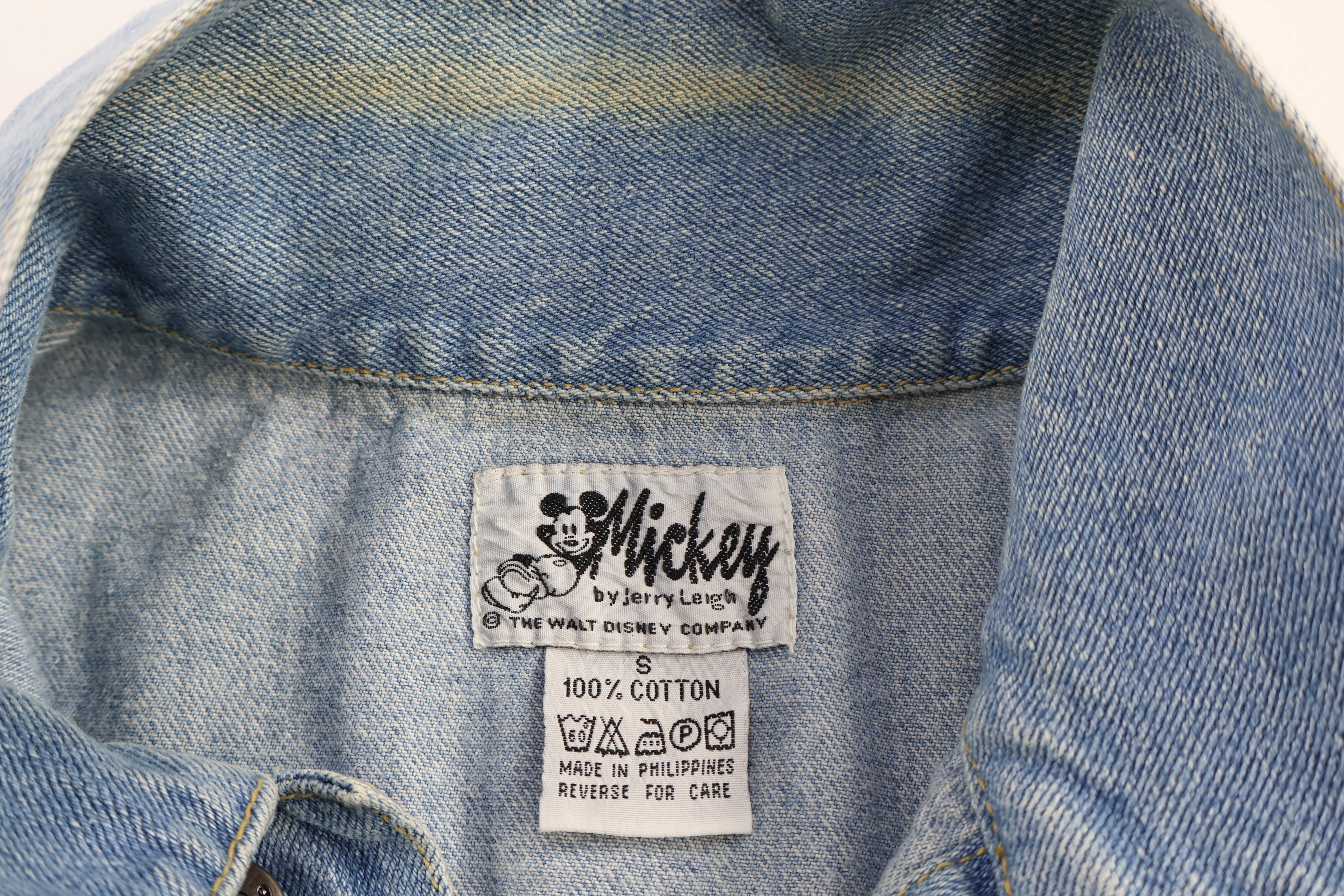 Vintage Mickey Mouse Denim Vest - Image 3