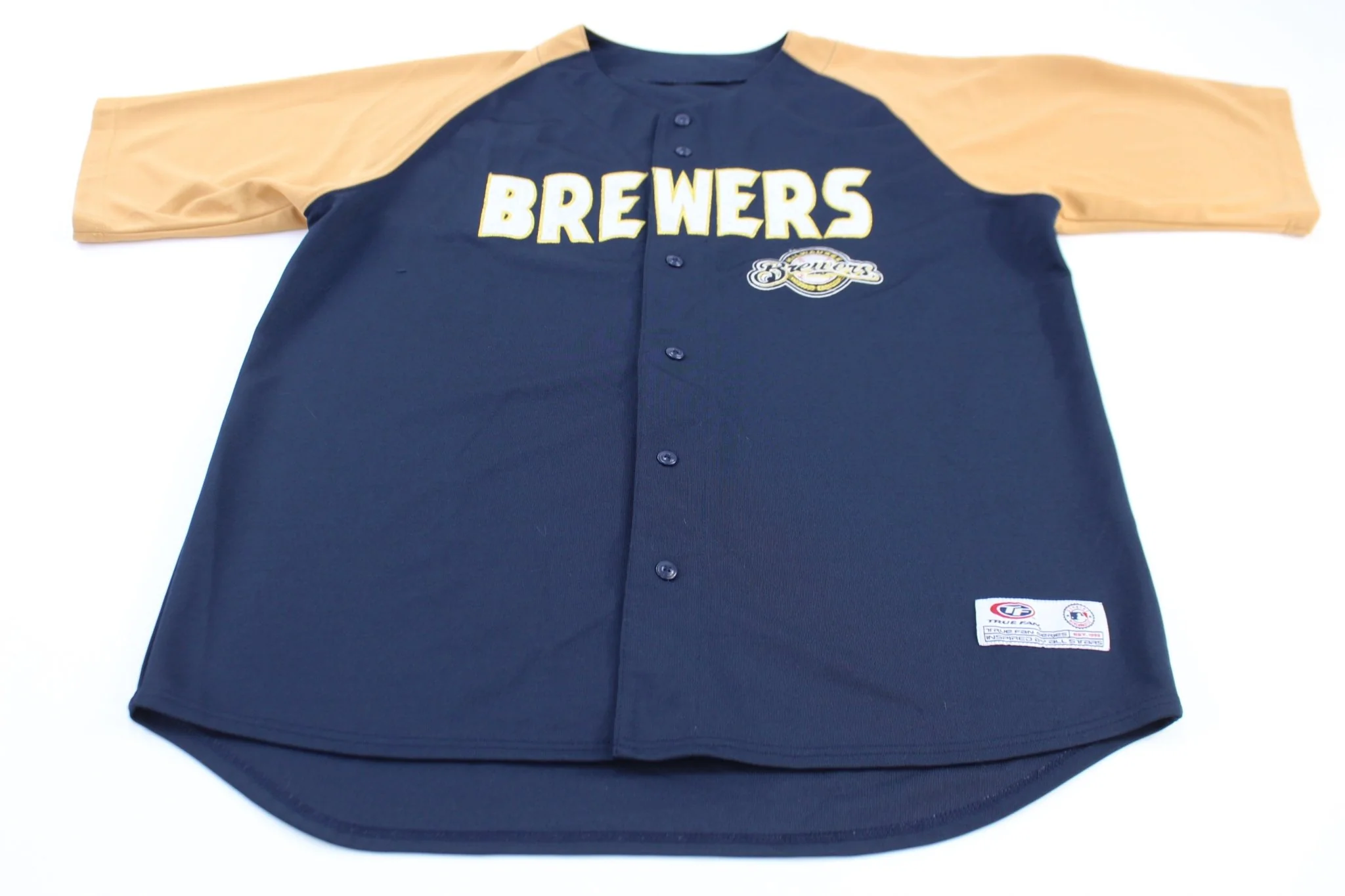 Vintage Milwaukee Brewers True Fan Button Down Jersey