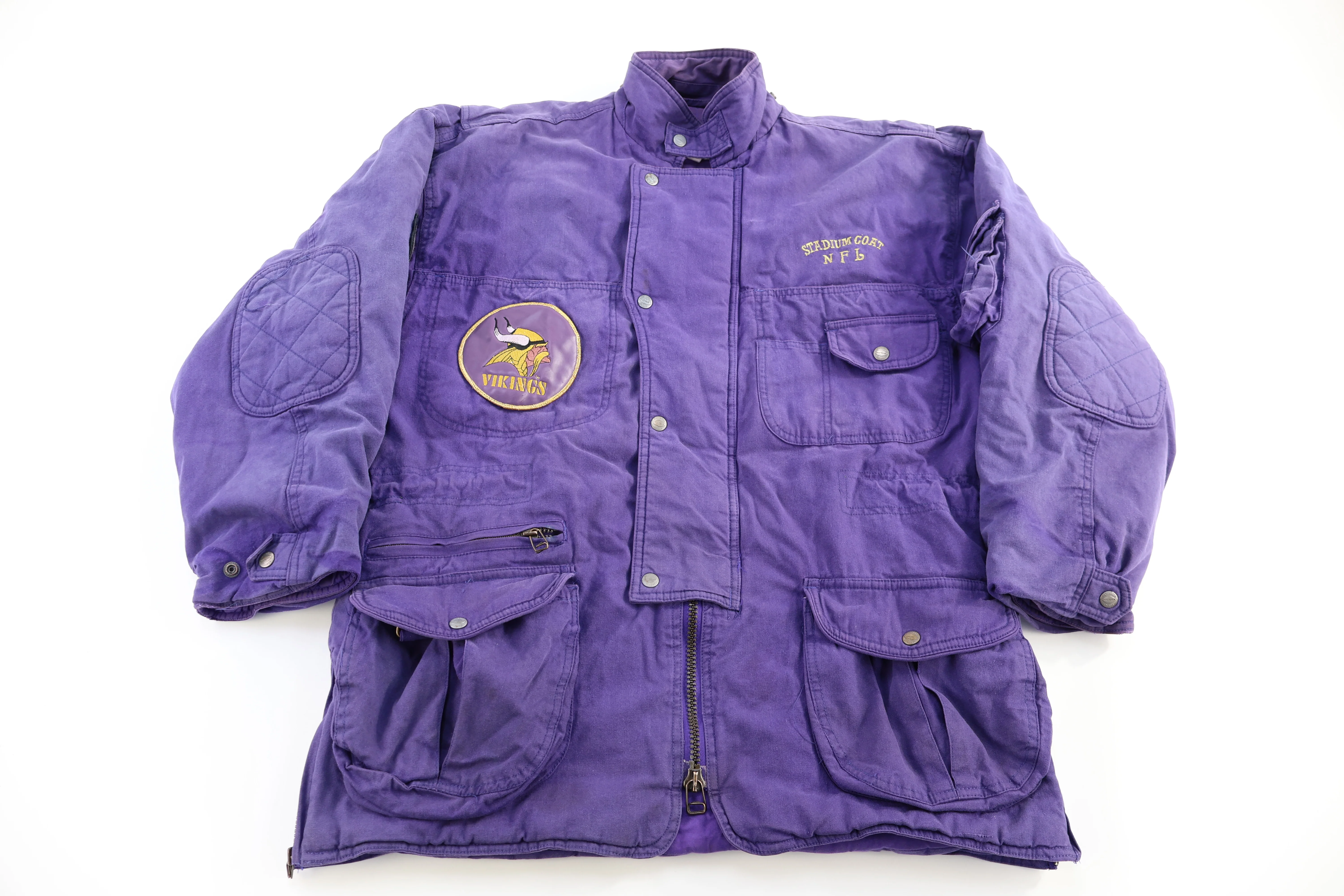 Vintage Minnesota Vikings Football Full Zip Jacket - Image 2