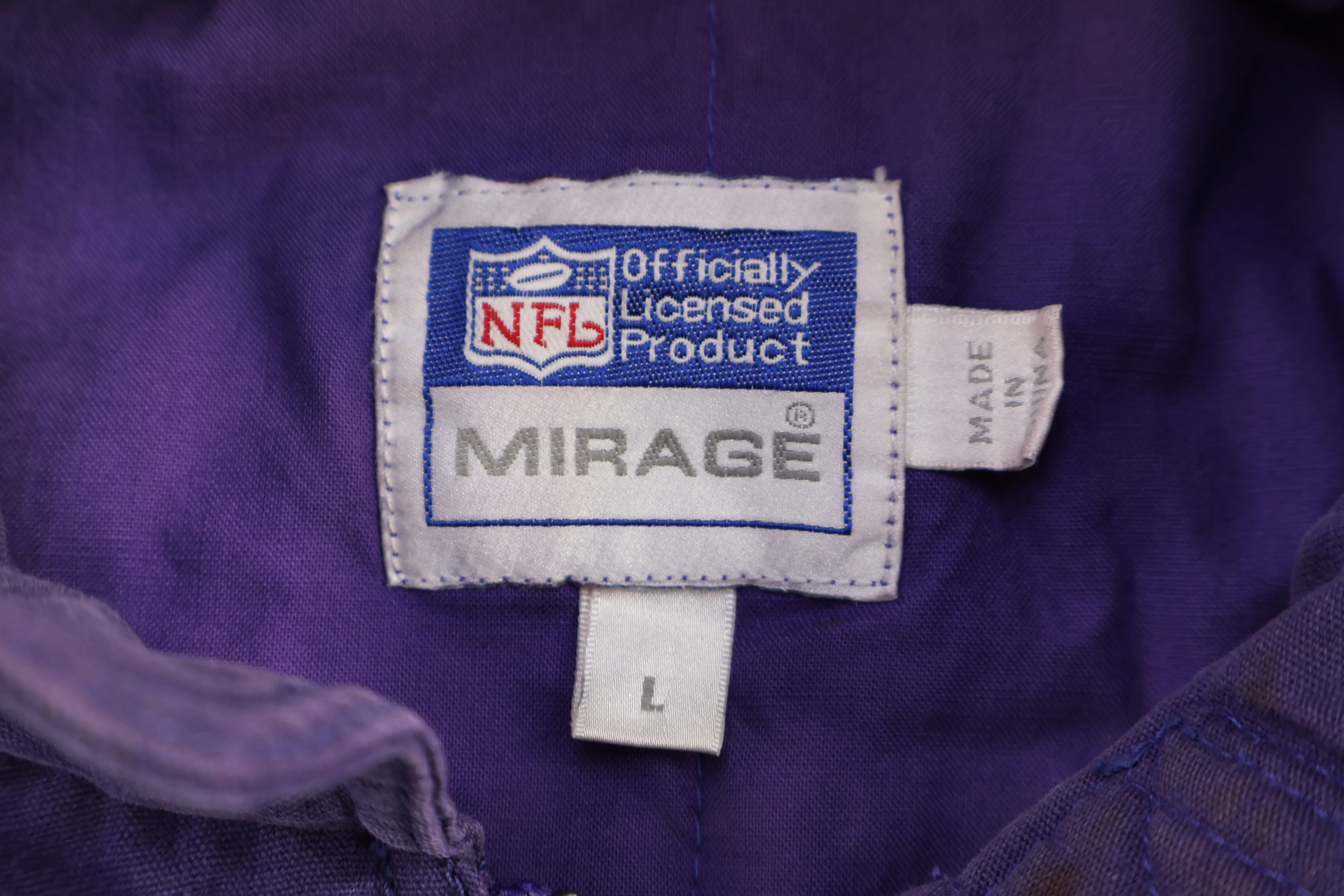 Vintage Minnesota Vikings Football Full Zip Jacket - Image 3