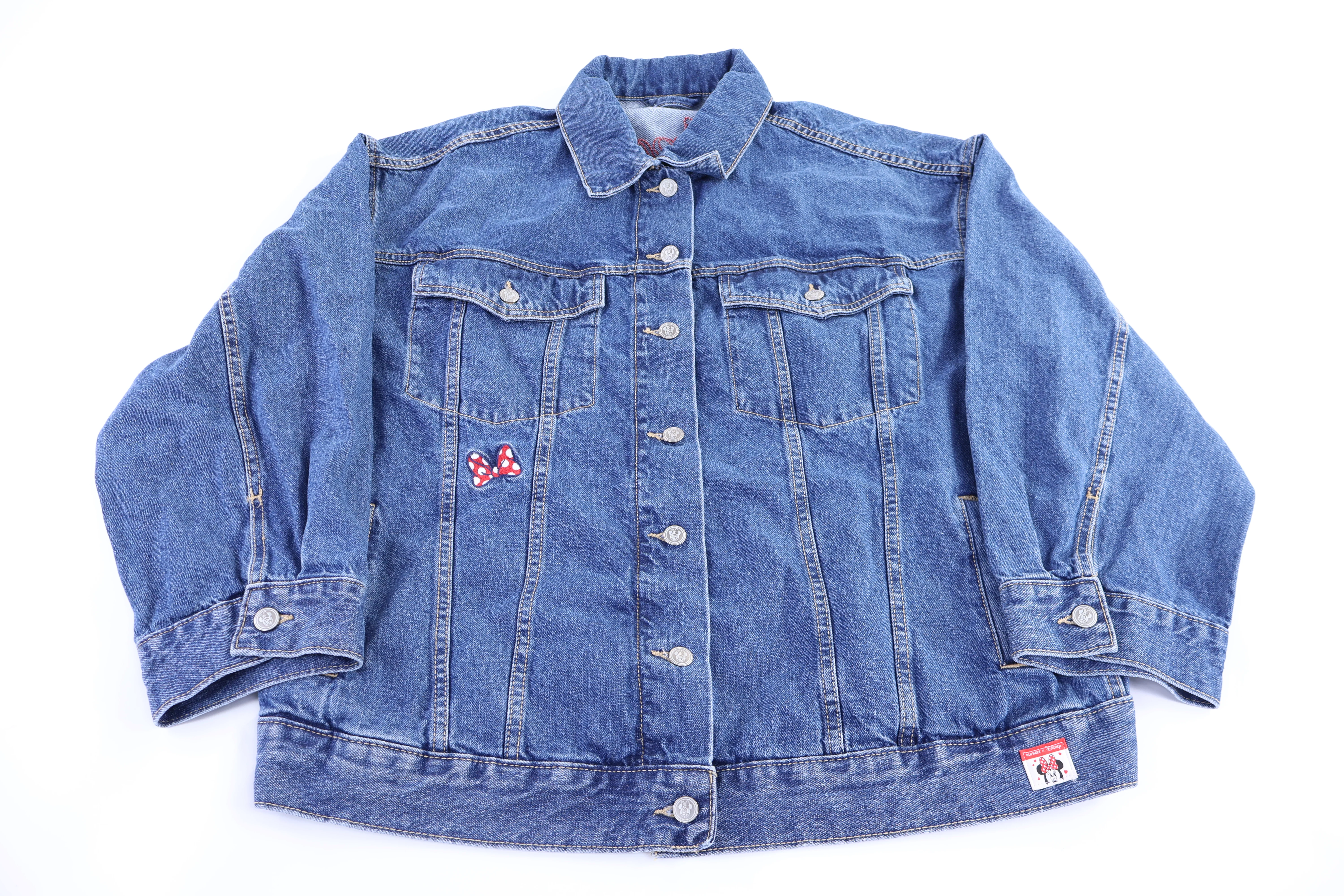 Vintage Minnie Mouse Embroidered Denim Jacket
