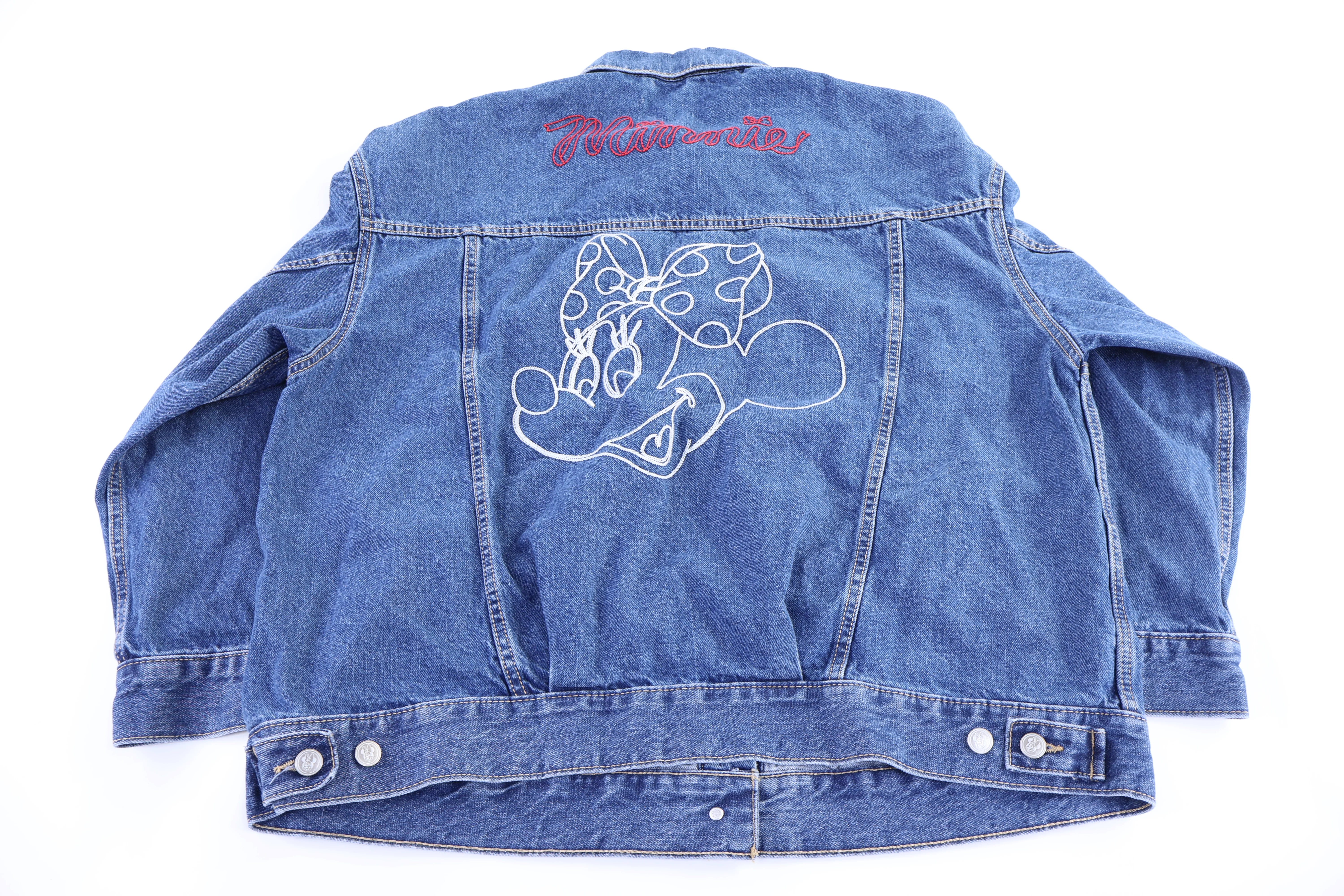 Vintage Minnie Mouse Embroidered Denim Jacket - Image 2