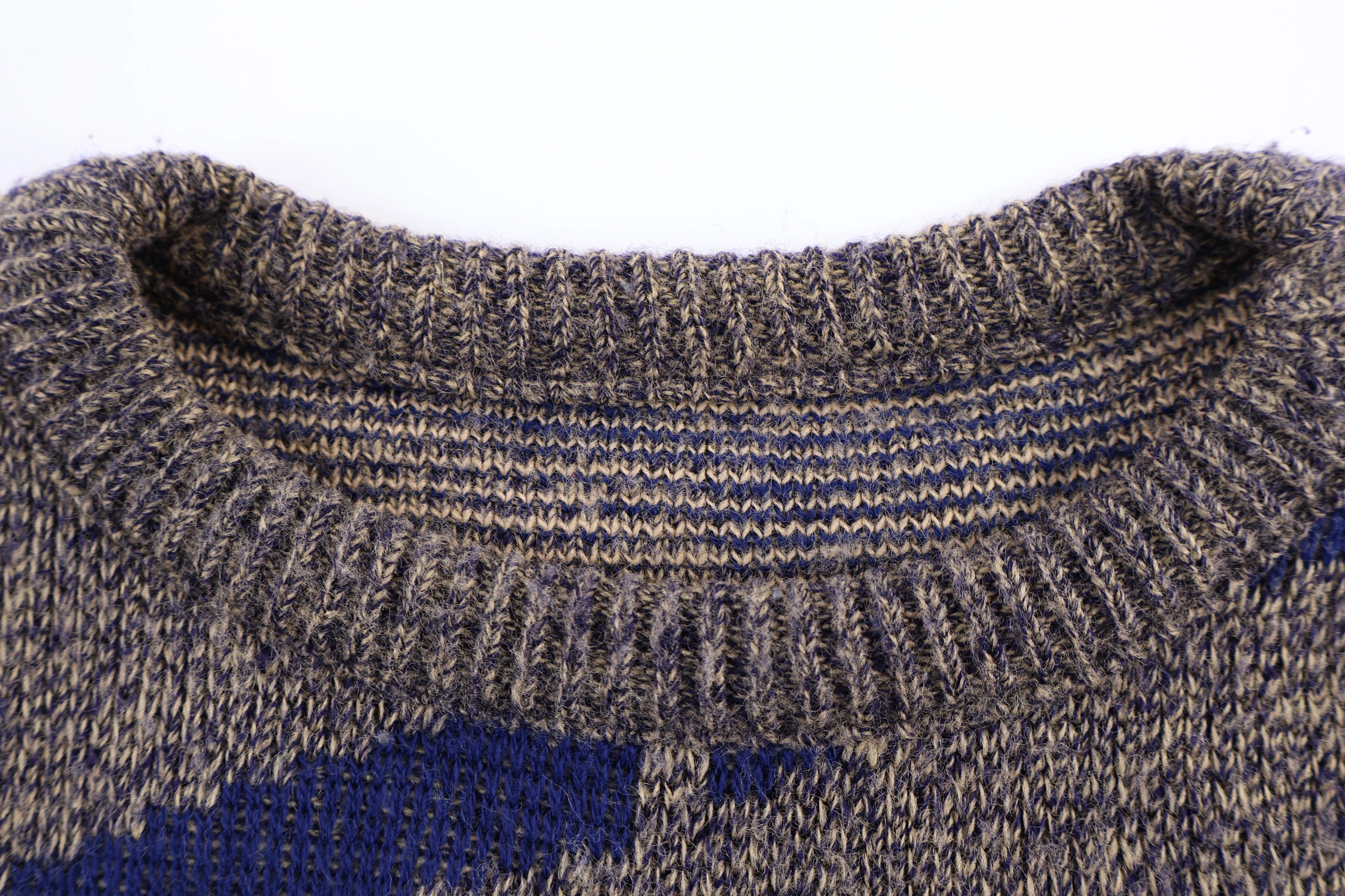 Vintage Multipatterned Knit Sweater - Image 3