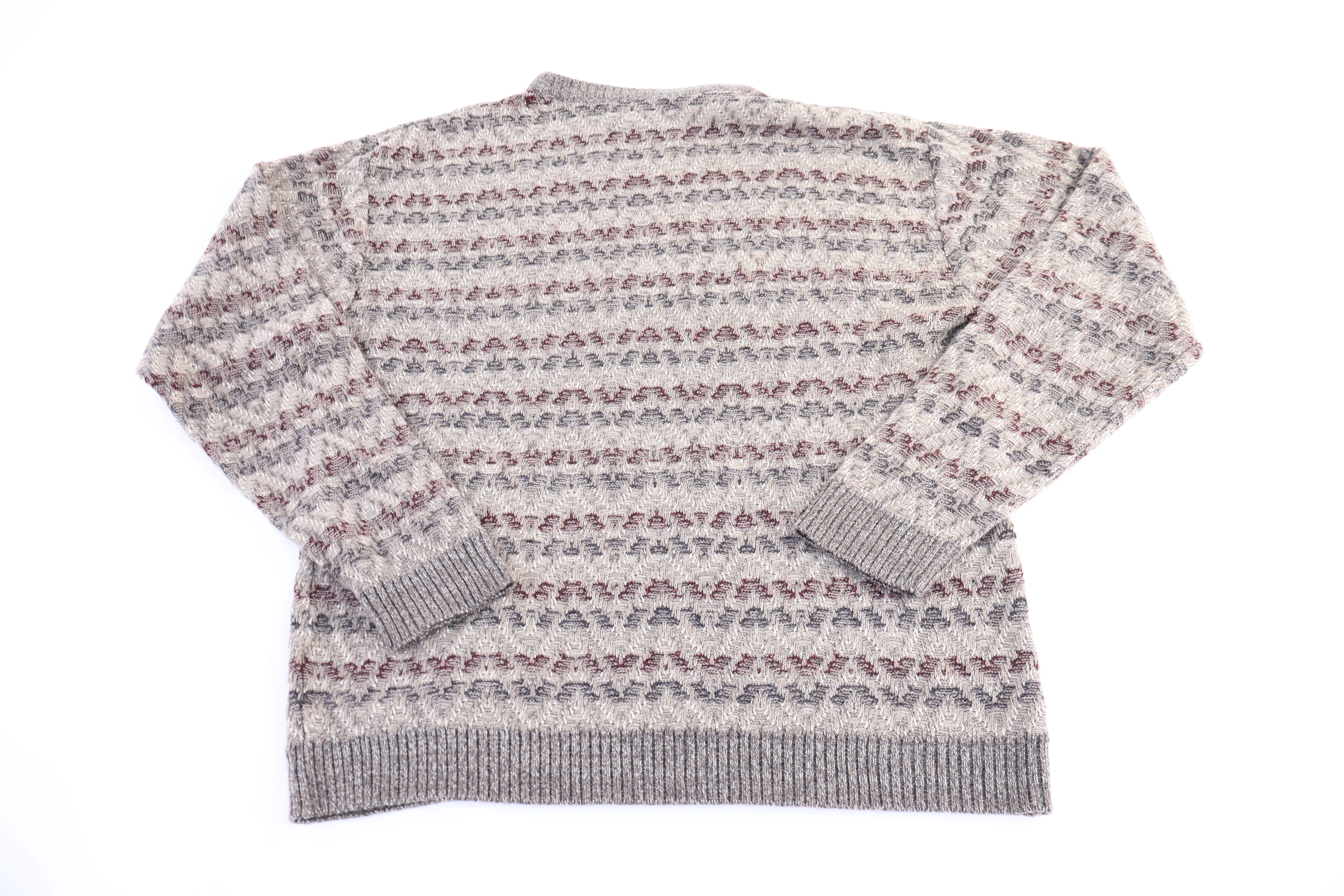 Vintage Munsing Wear Multipattern Knit Sweater - Image 2