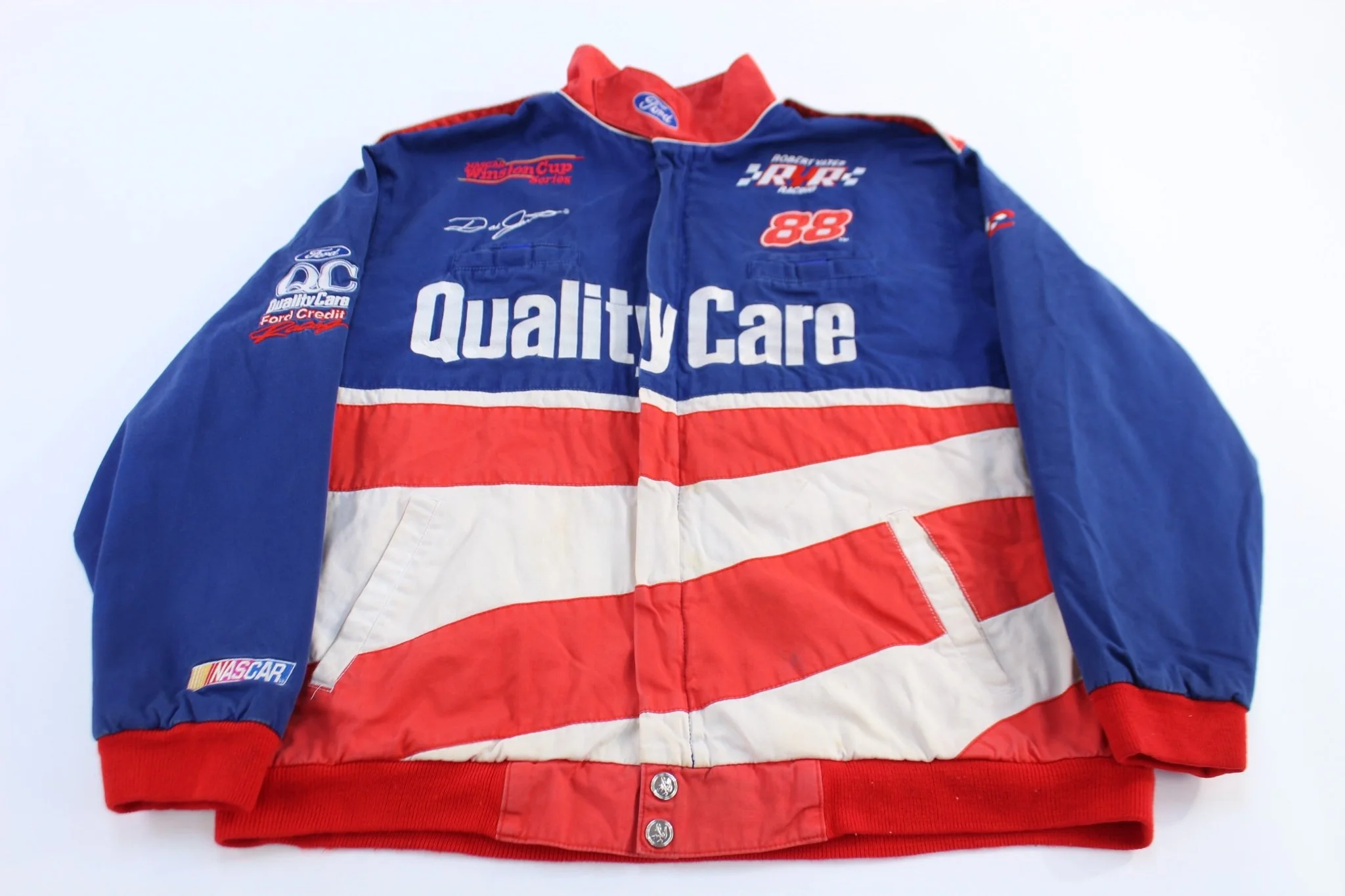 Vintage Nascar Ford Dale Jarrett Racing Jacket
