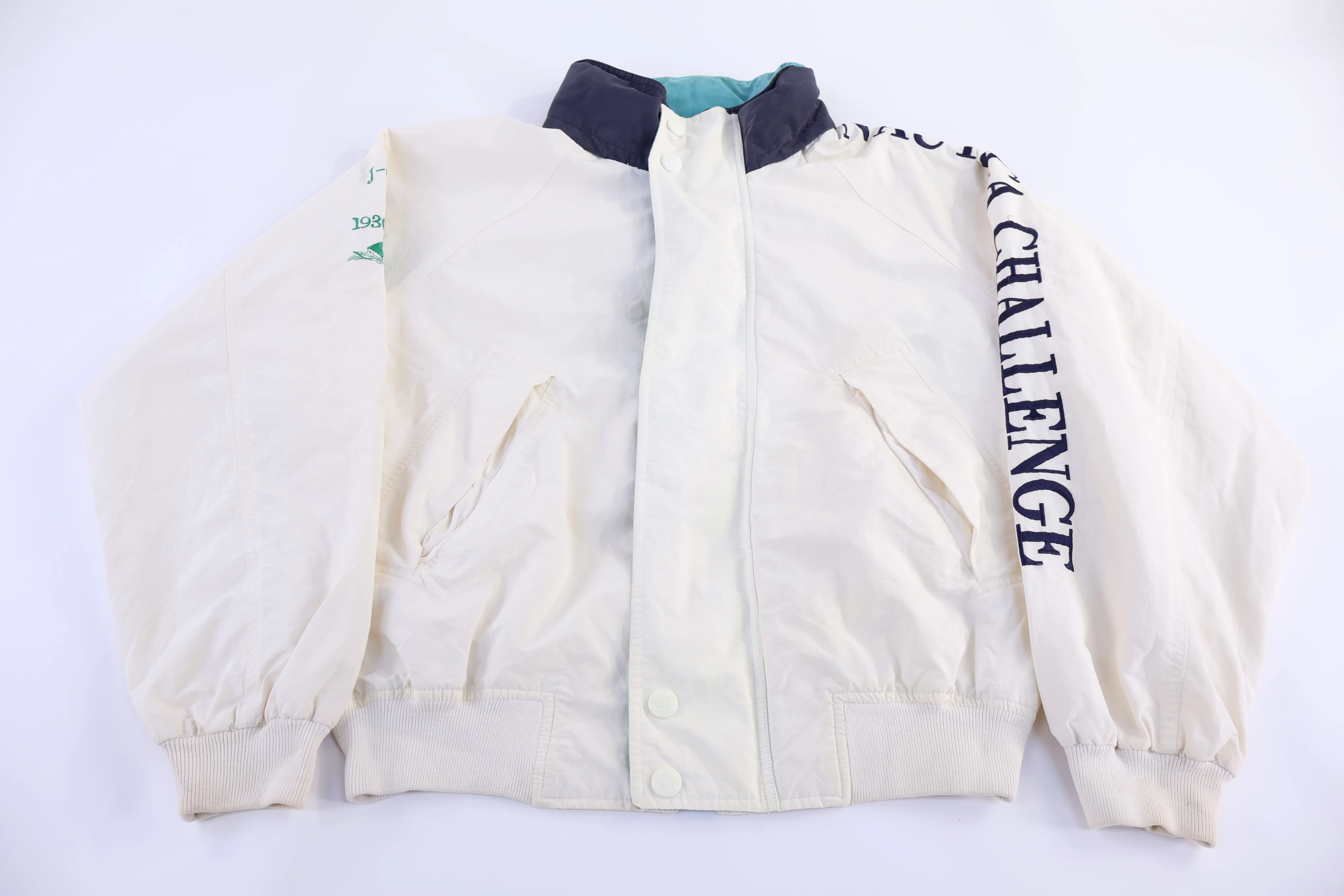 Vintage Nautica Challenge White Full Zip Jacket