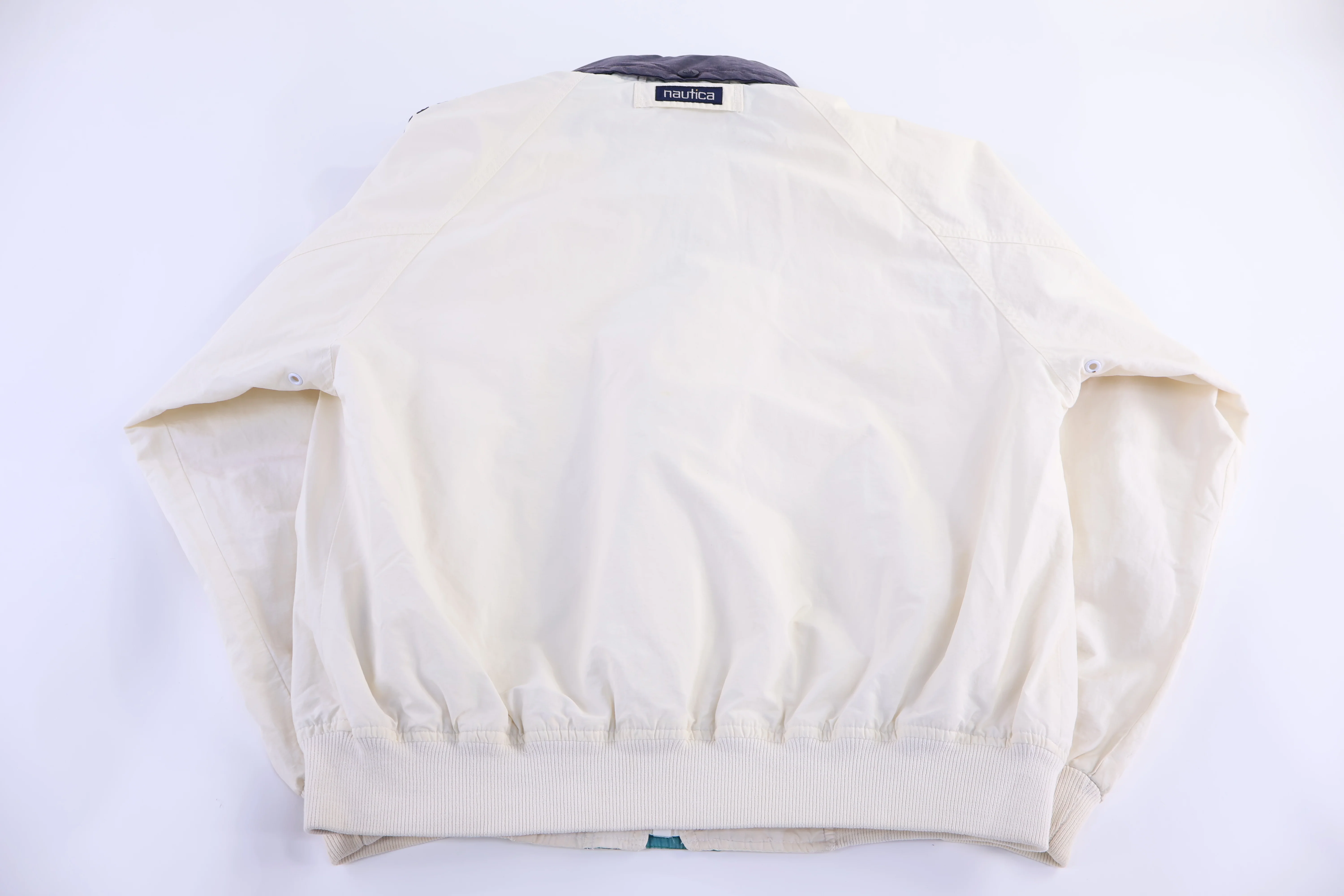 Vintage Nautica Challenge White Full Zip Jacket - Image 2