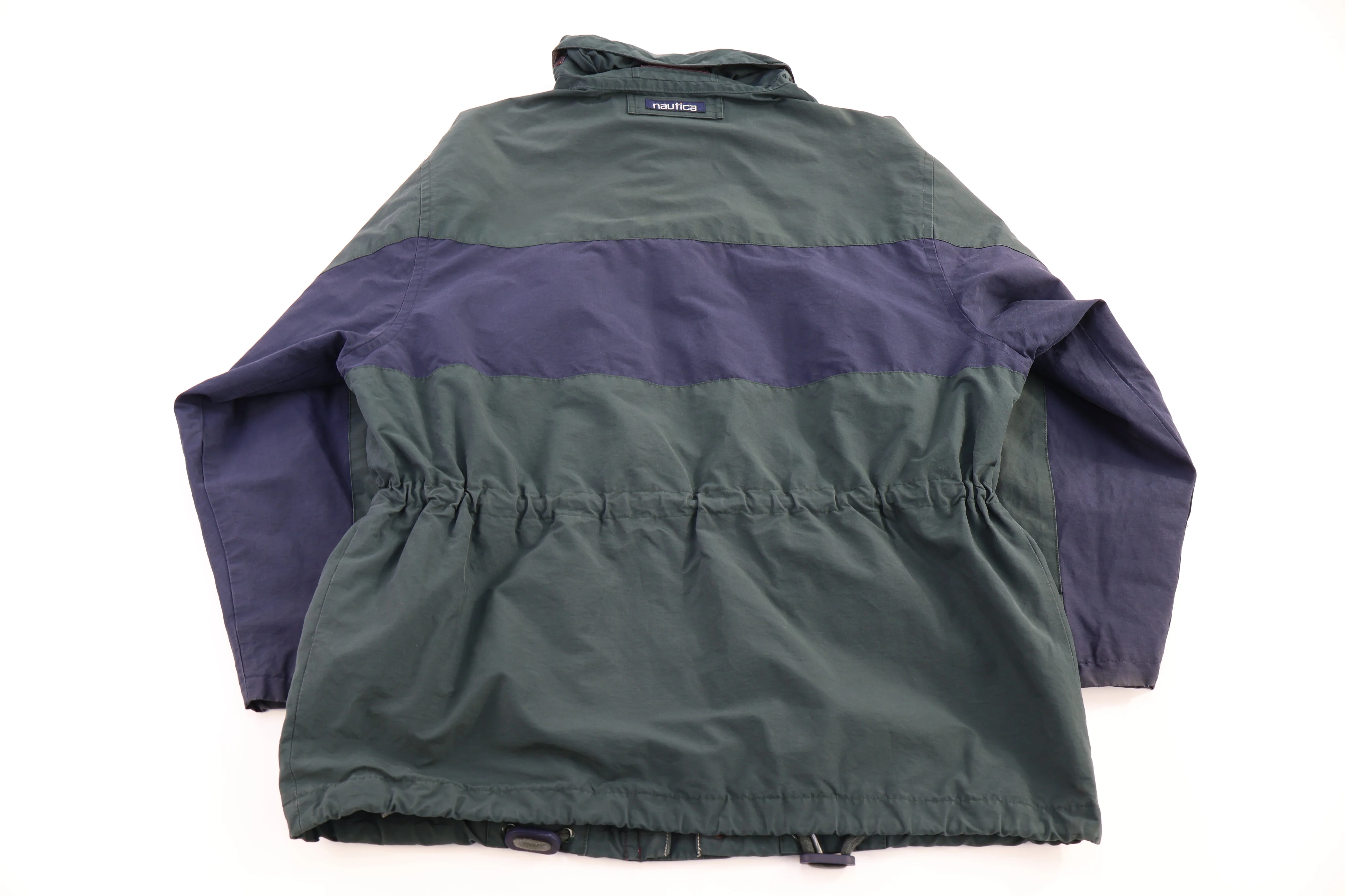 Vintage Nautica Green, Blue Full Zip Jacket - Image 2