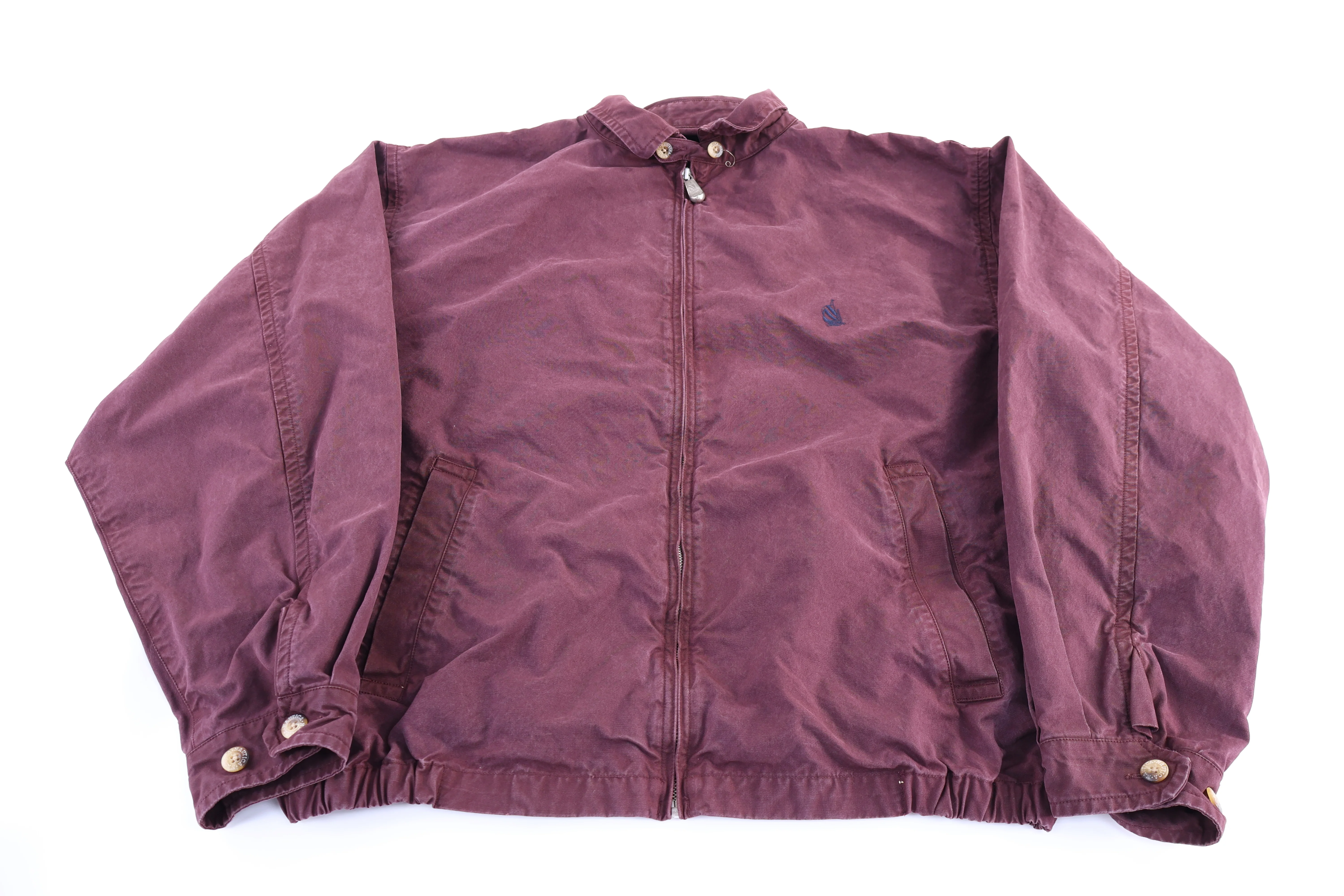 Vintage Nautica Maroon Full Zip Jacket