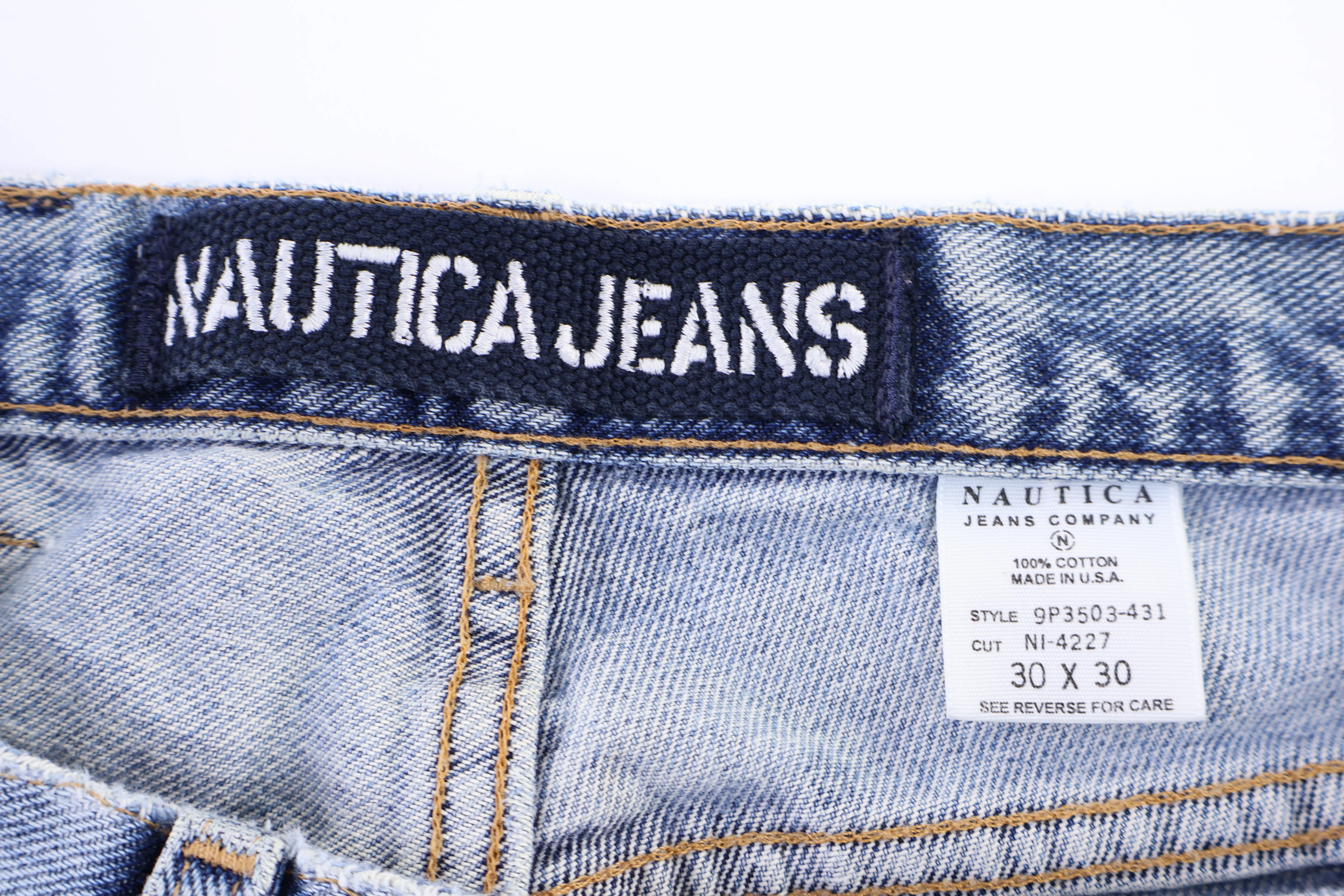 Vintage Nautica Medium Wash Denim Jeans - Image 4