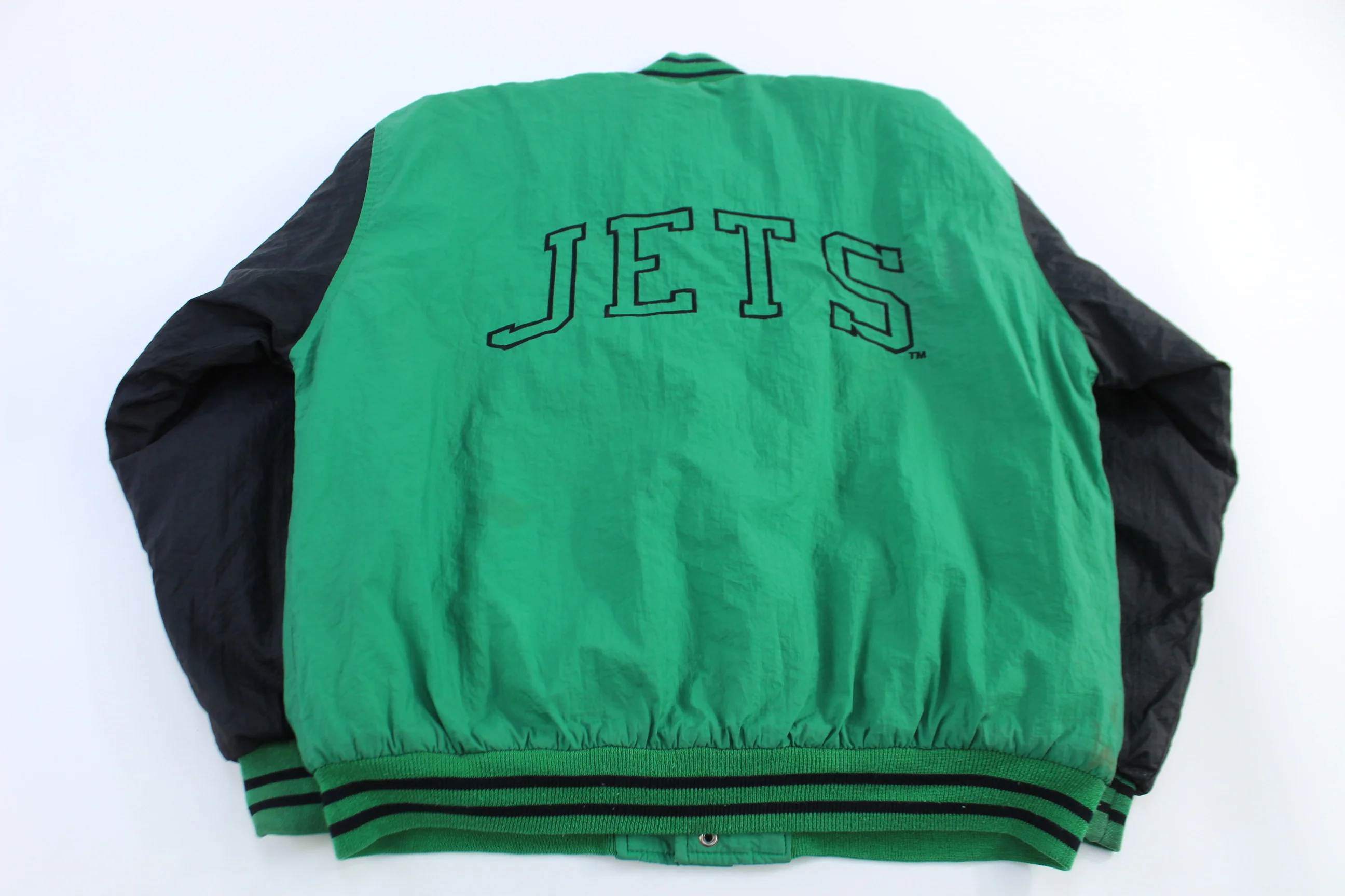 Vintage New York Jets Football Full Snap Jacket - Image 2