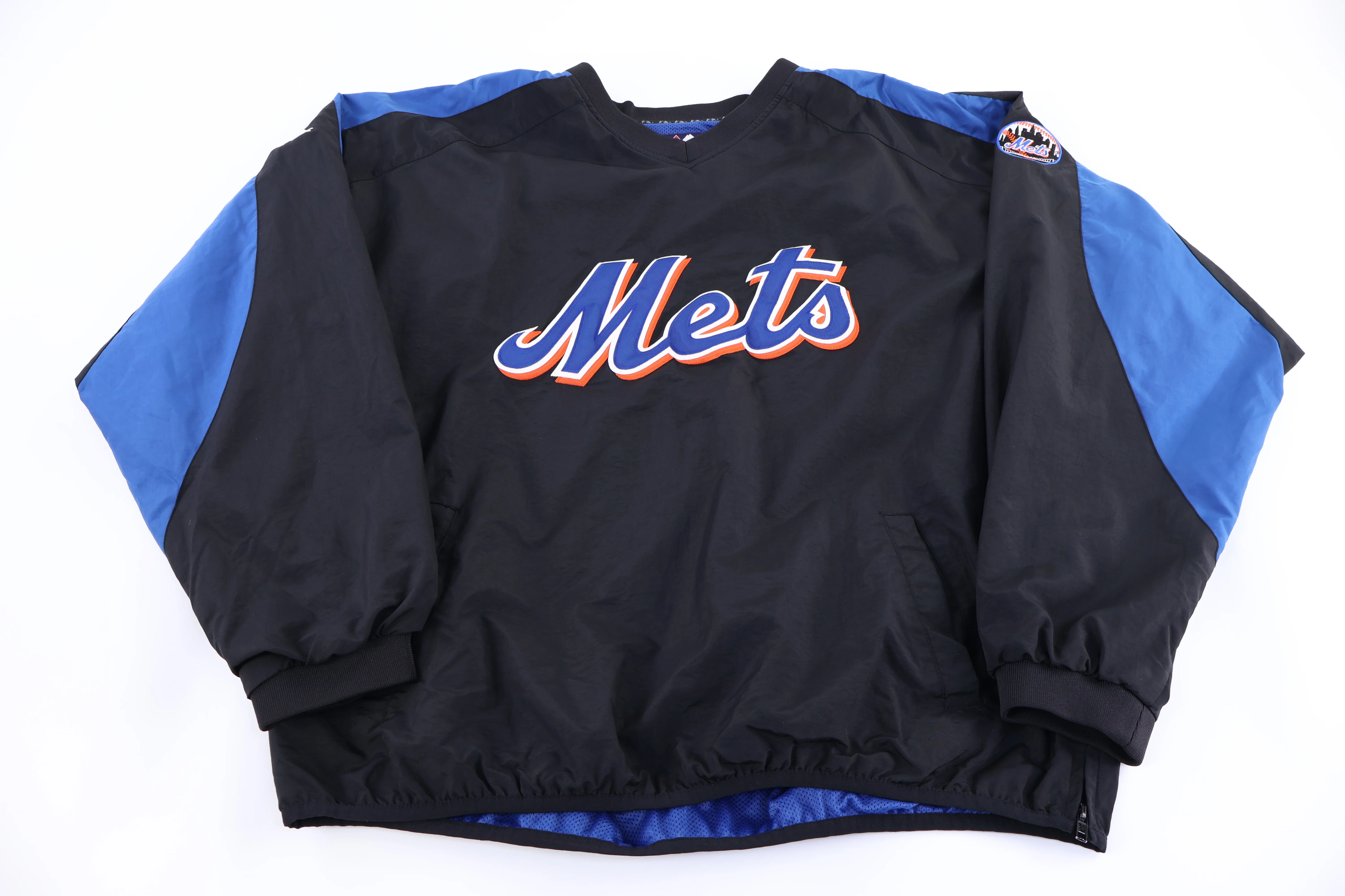 Vintage New York Mets Baseball Pullover Windbreaker