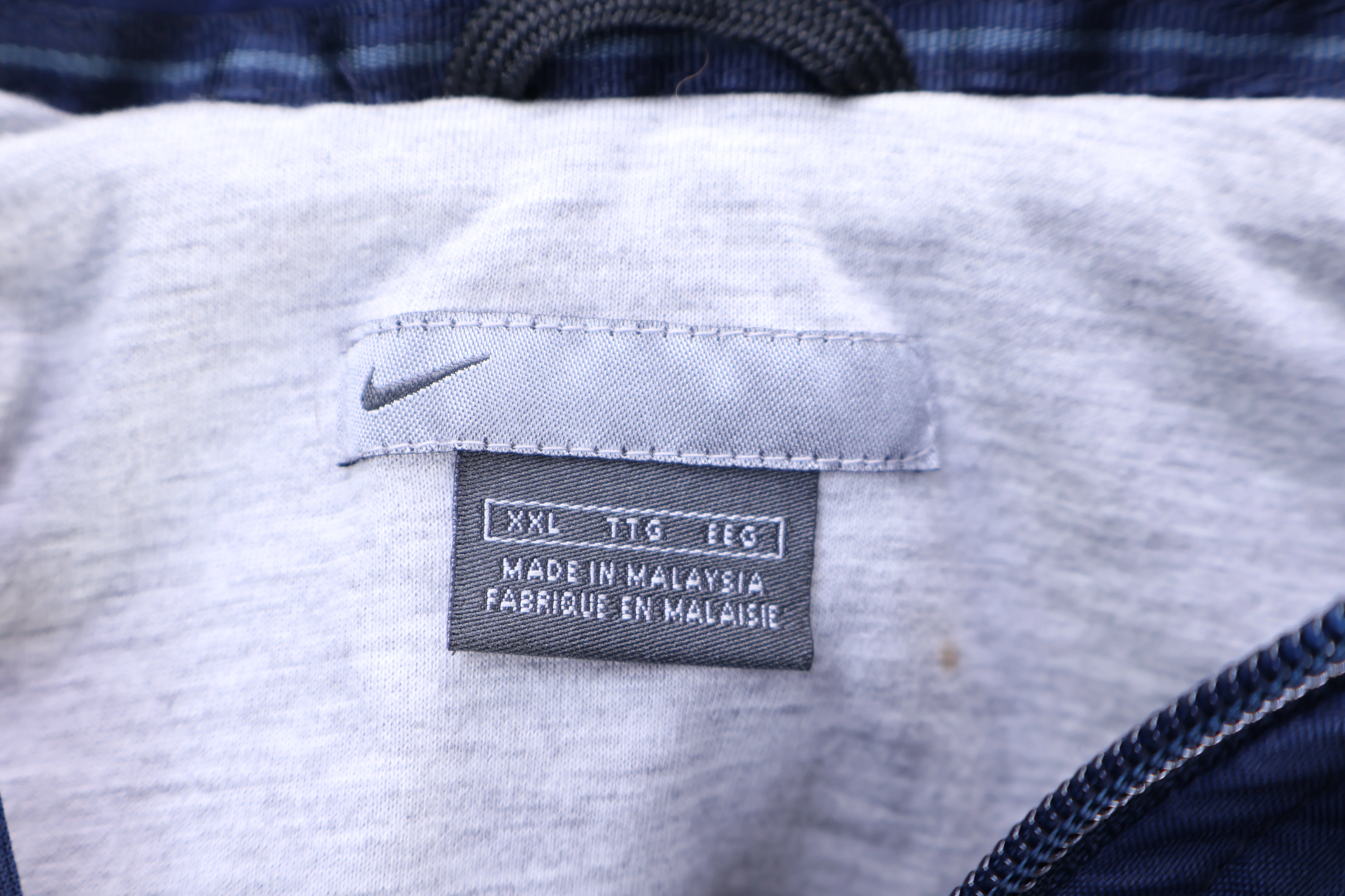Vintage Nike Blue & Grey Full Zip Jacket - Image 3