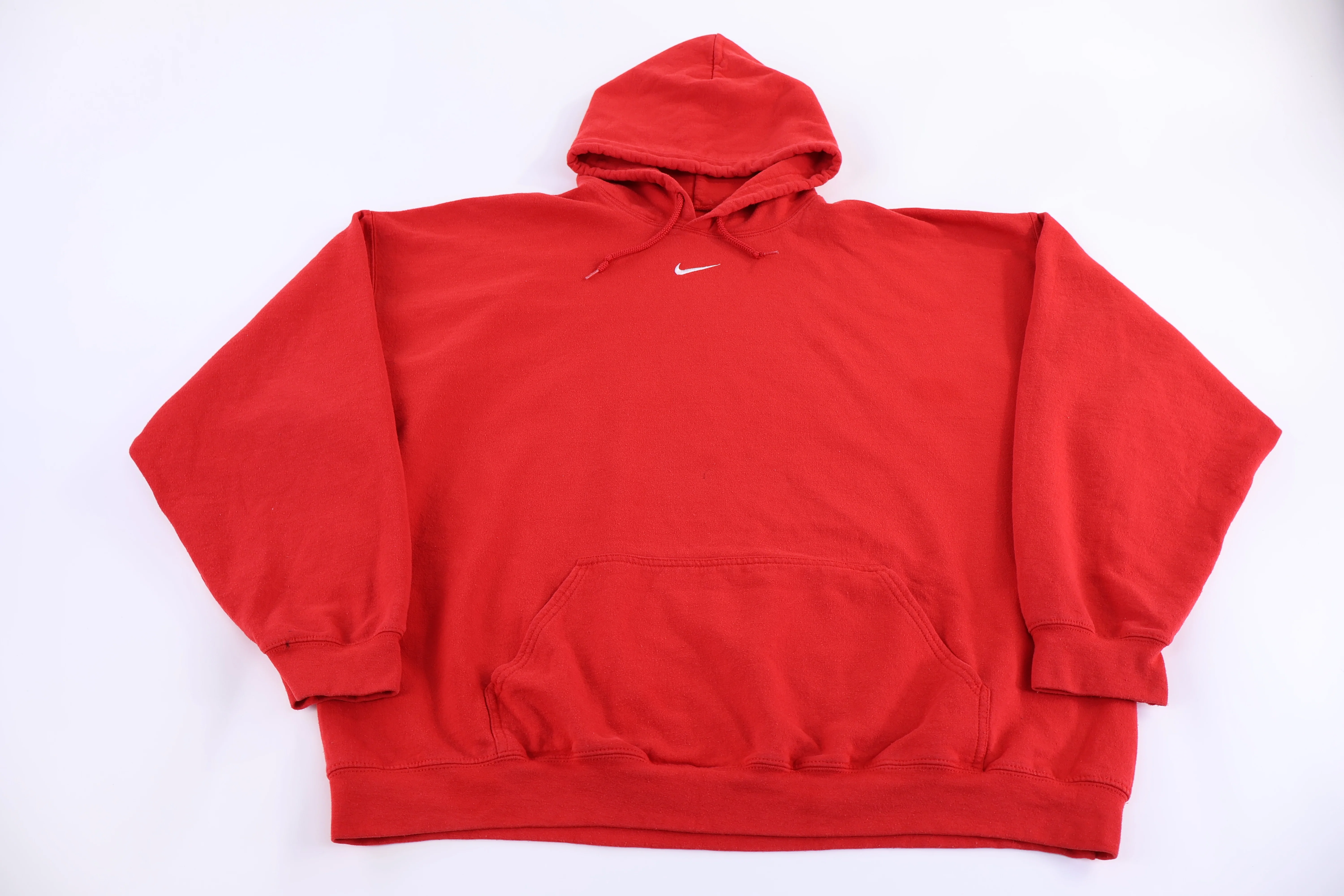 Vintage Nike Center Swoosh Red Pullover Hoodie