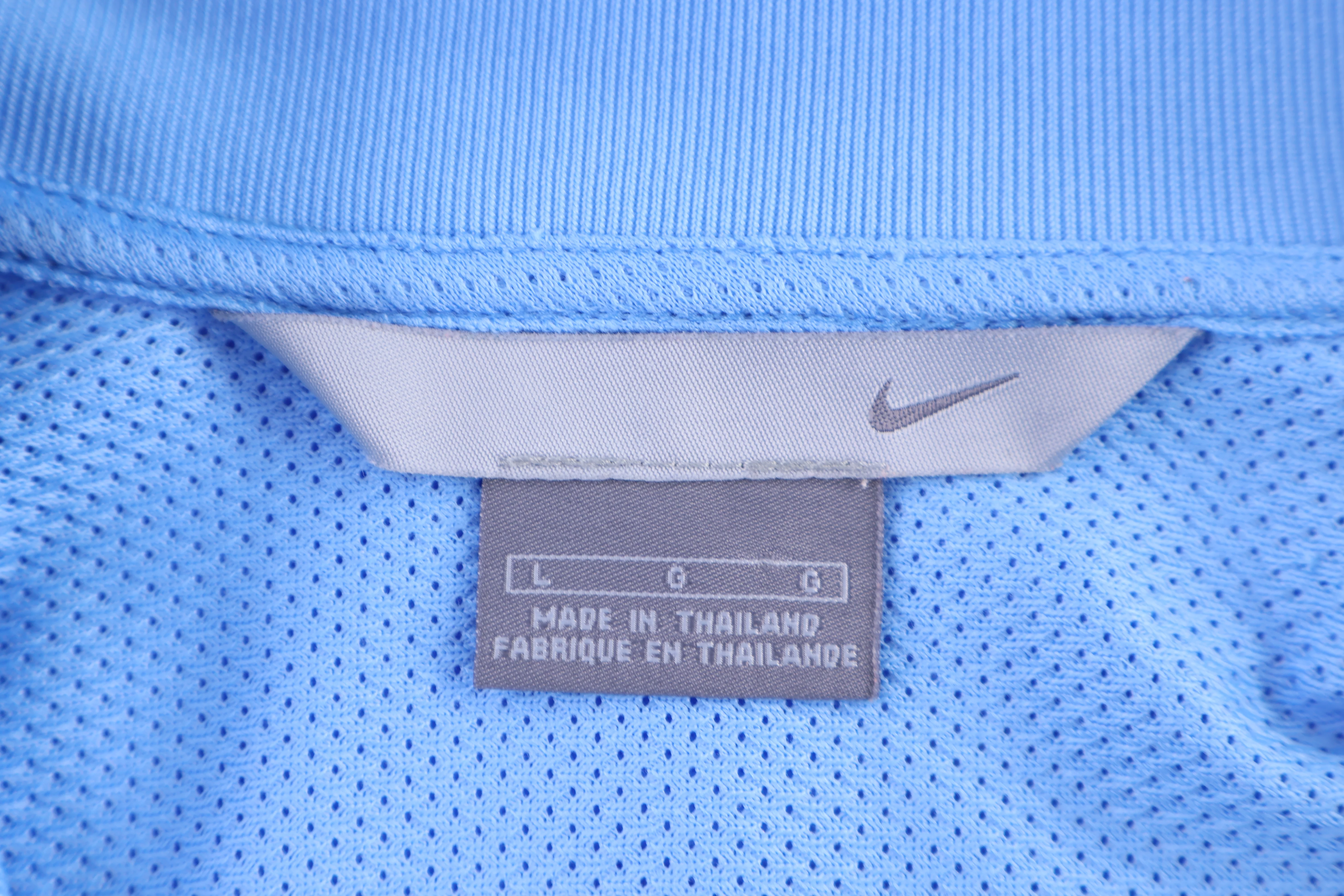 Vintage Nike Embroidered Logo Blue Full Zip Jacket - Image 3