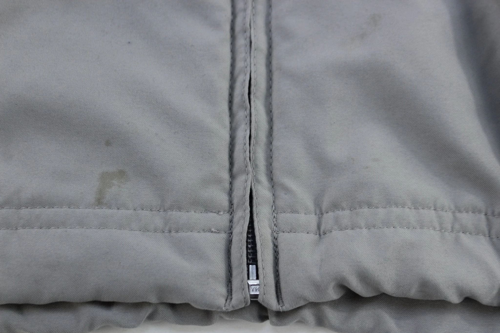 Vintage Nike Embroidered Logo Grey & Yellow Full Zip Jacket - Image 3