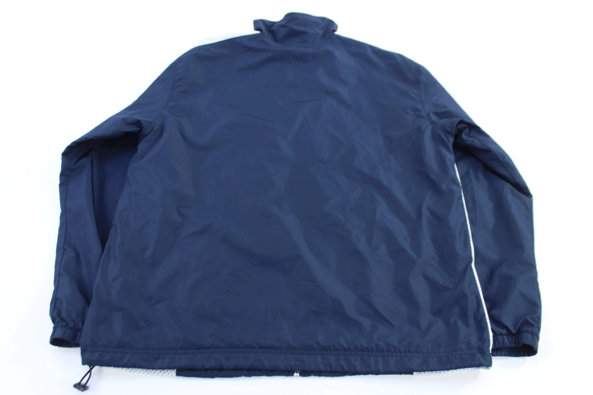 Vintage Nike Embroidered Logo White & Blue Full Zip Jacket - Image 2