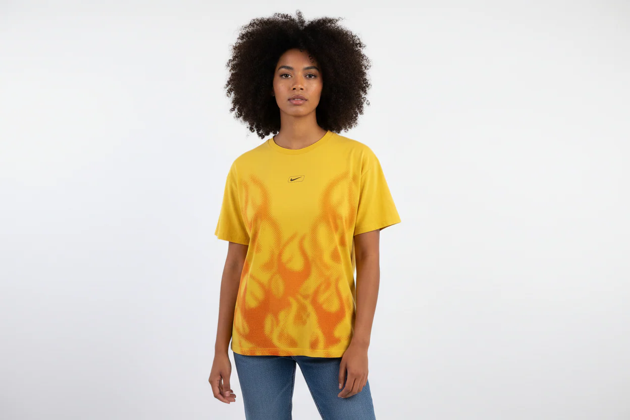 Vintage Nike Flames Graphic T-shirt