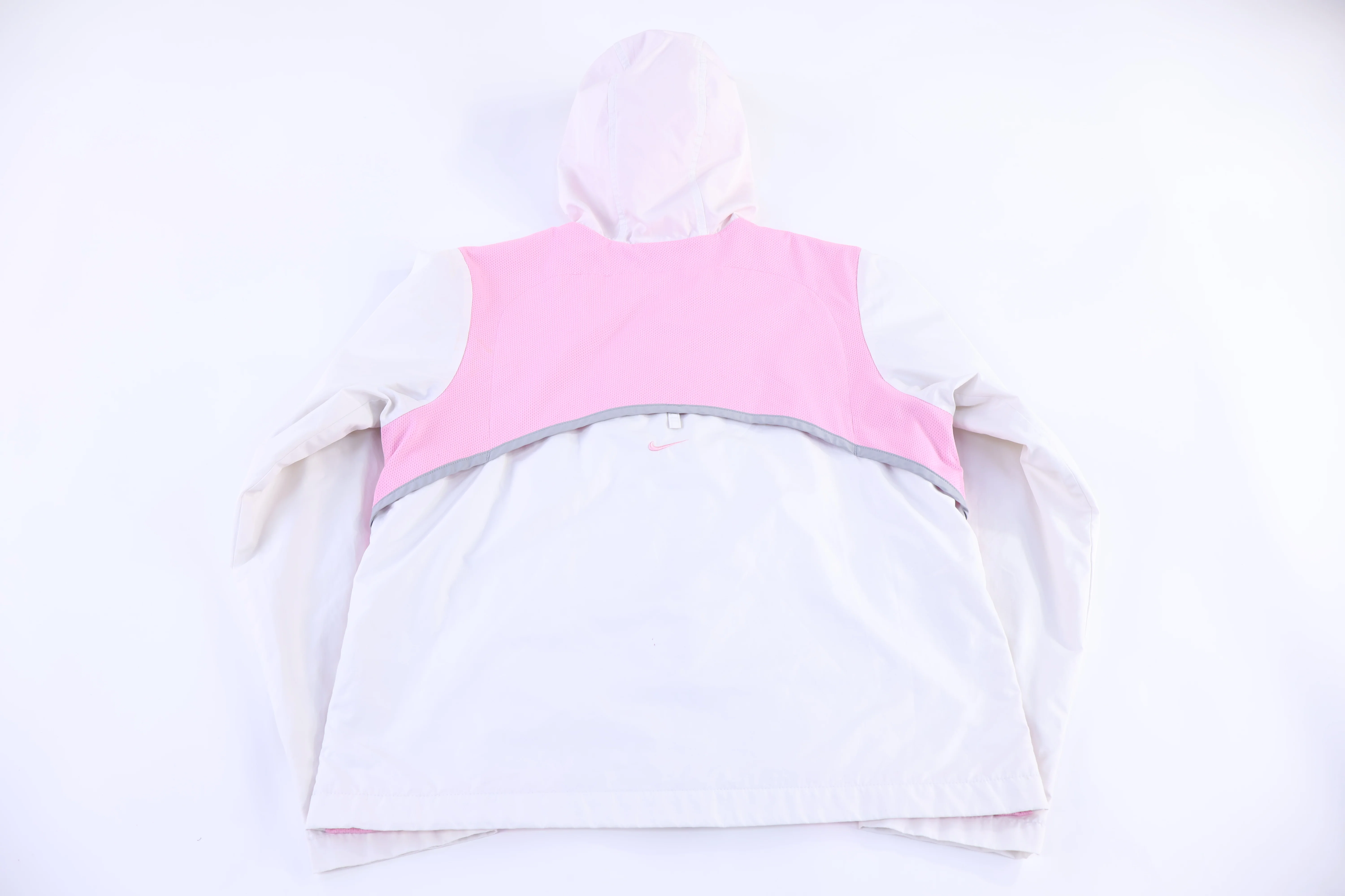 Vintage Nike Pink White Full Zip Windbreaker - Image 2