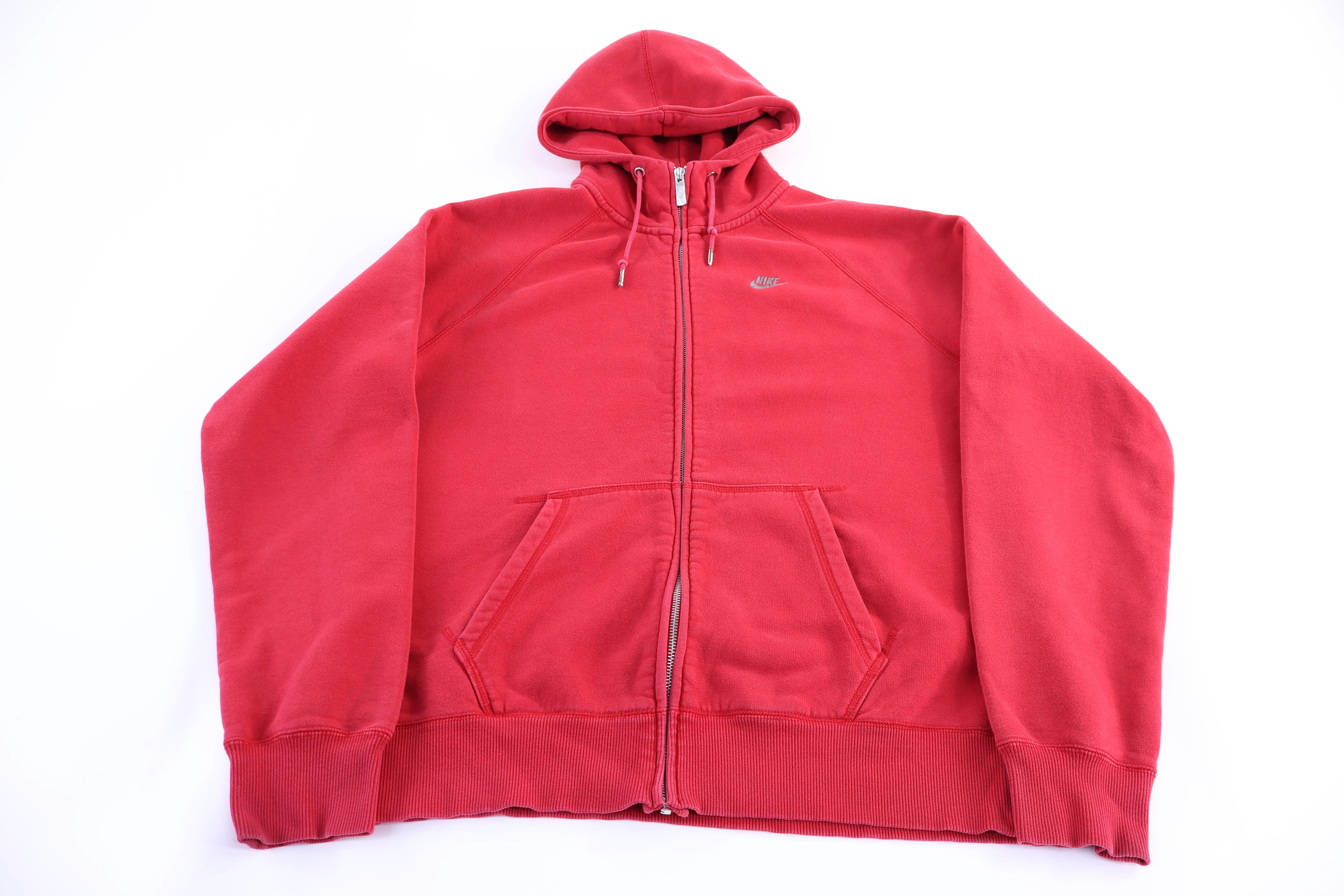 Vintage Nike Sportswear Red Full Zip Hoodie