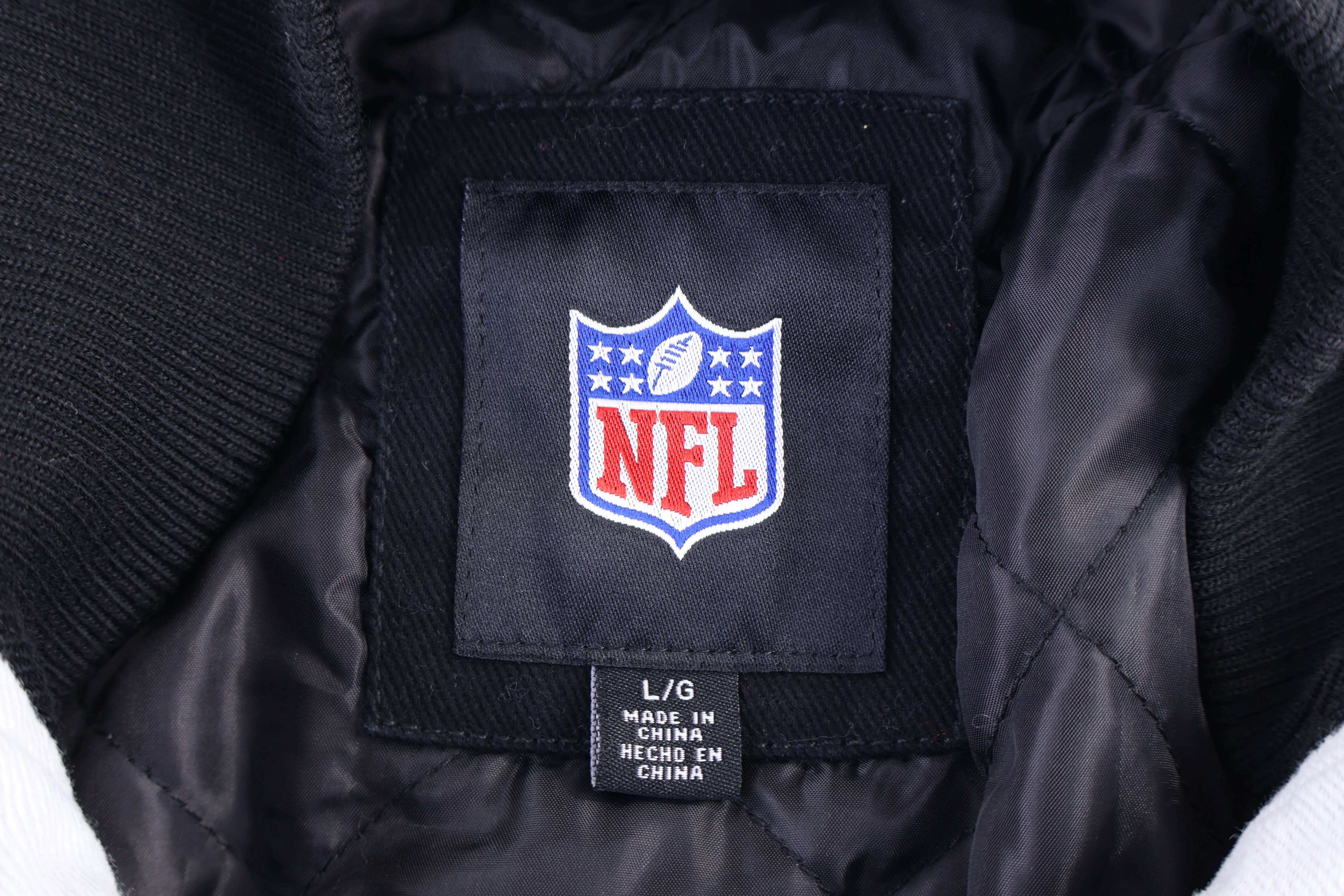 Vintage Oakland Raiders Football Bomber Jacket - Image 3