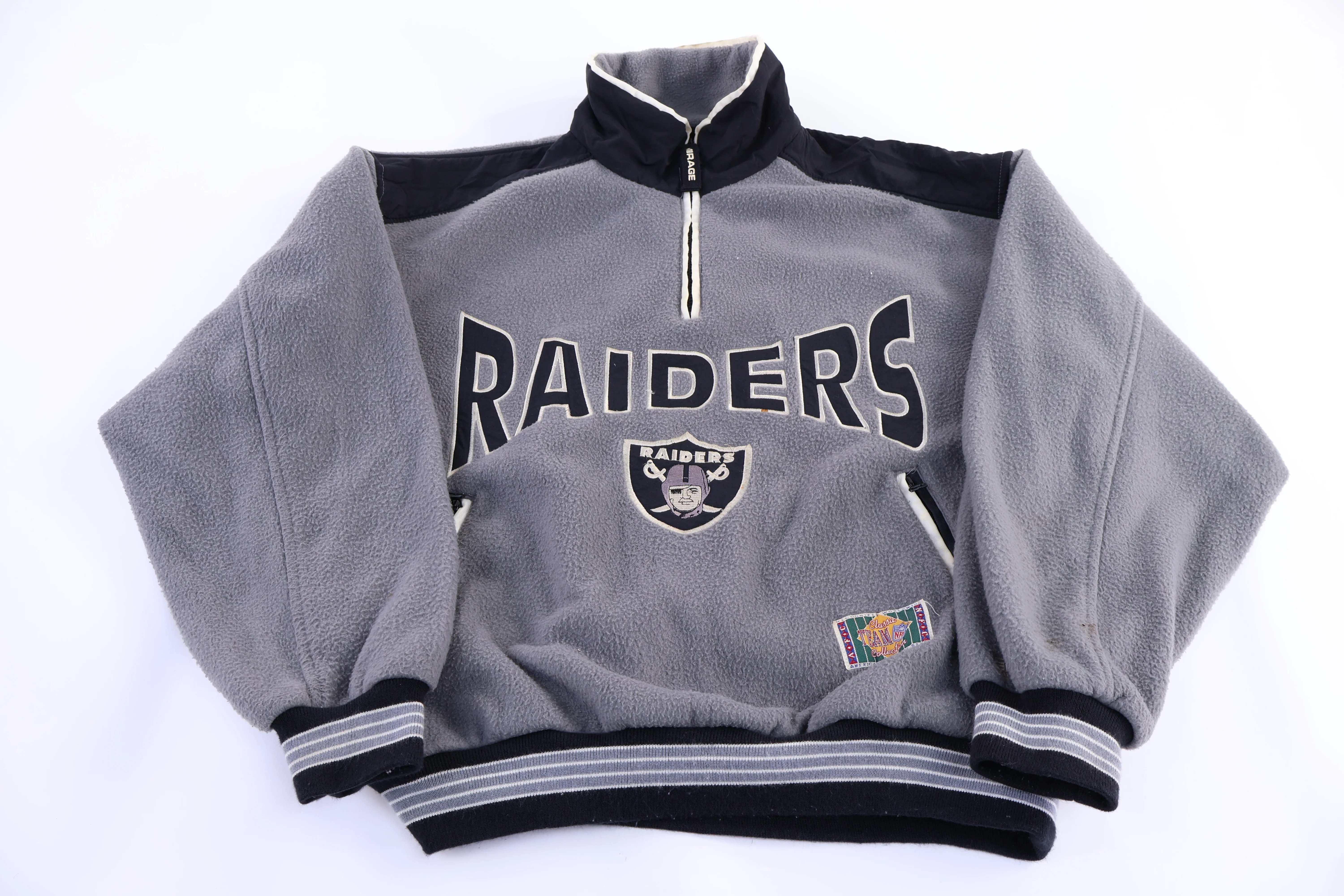 Vintage Oakland Raiders Football Fleece Pullover