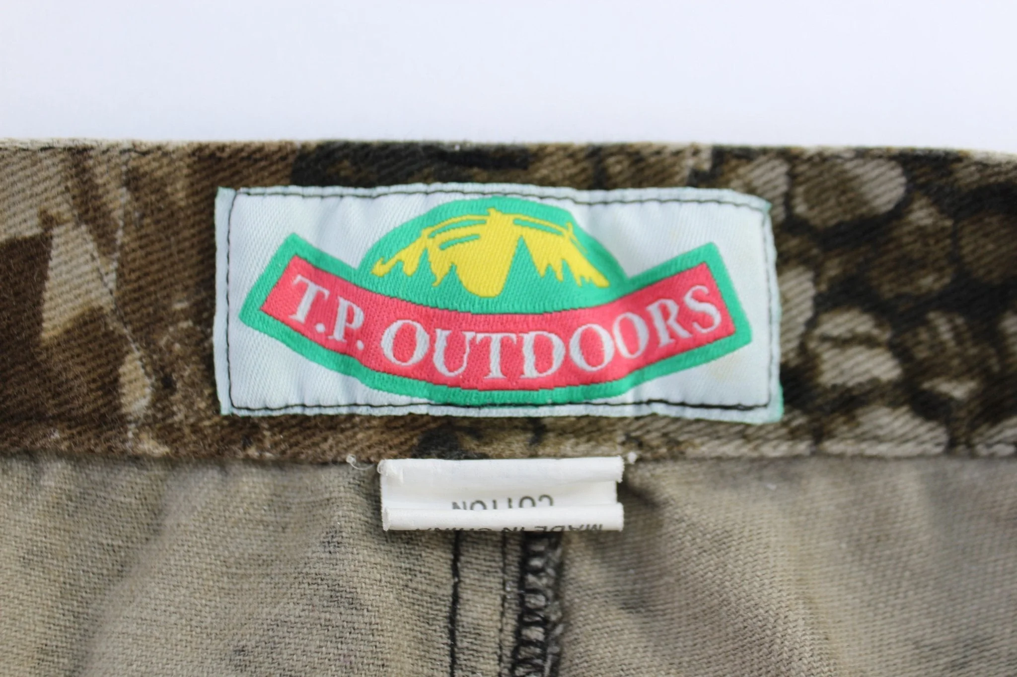 Vintage Outdoors Camo Cargo Pants - Image 3