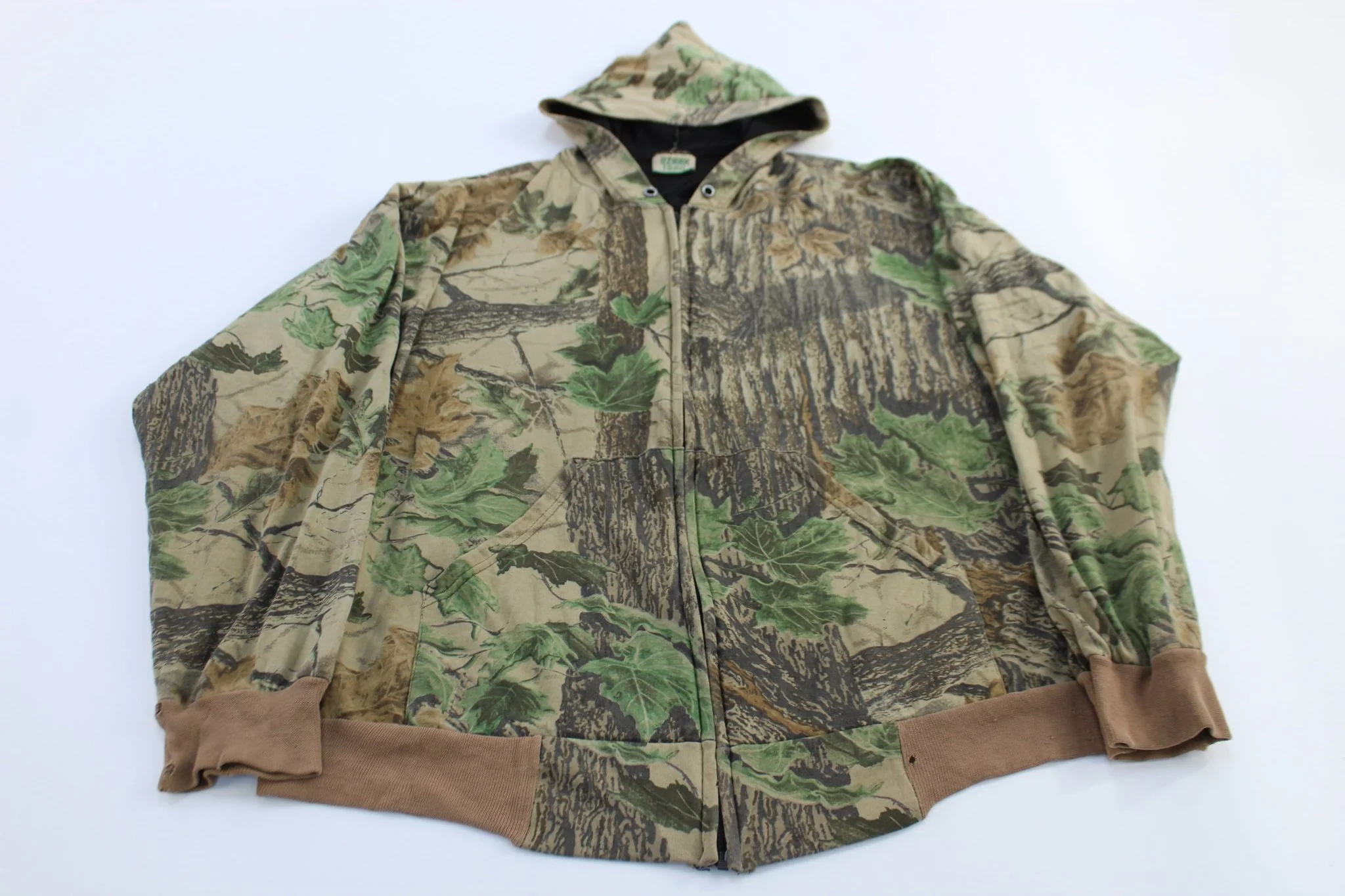 Vintage Ozark Trail RealTree Camo Full Zip Hoodie