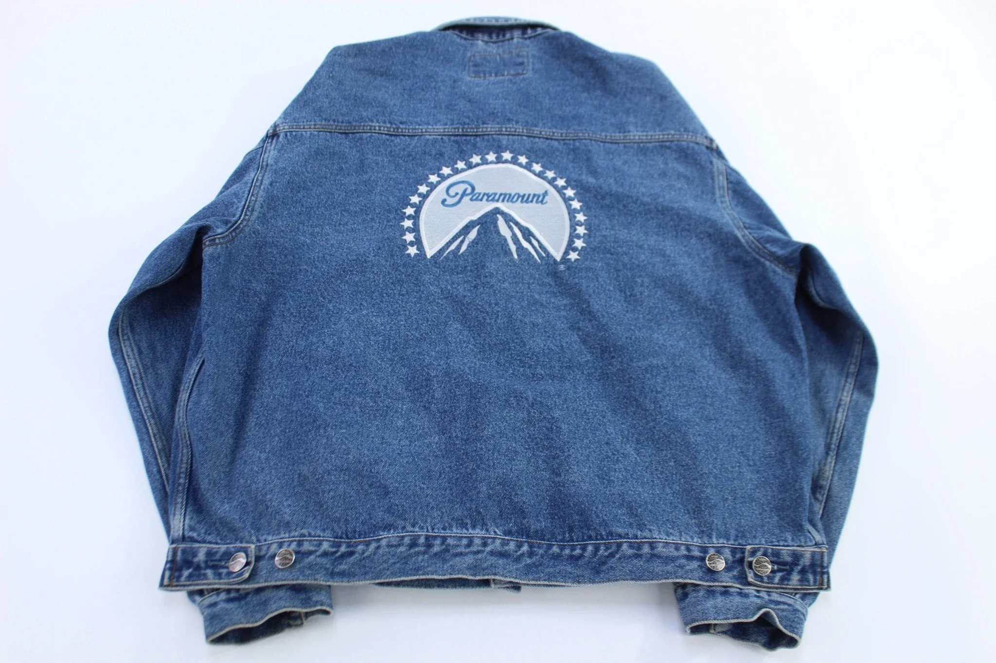 Vintage Paramount Network Embroidered Trucker Jacket - Image 2
