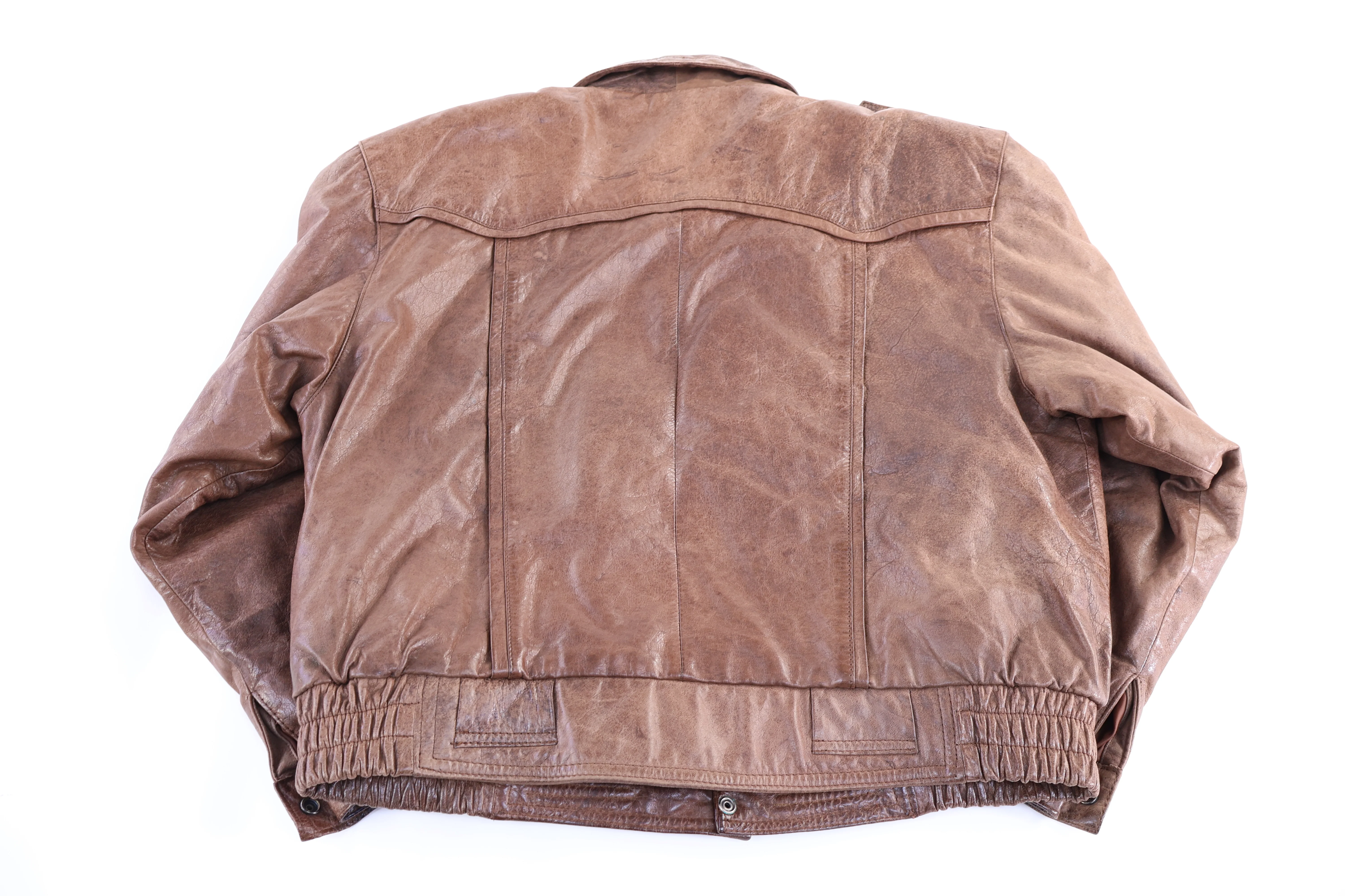Vintage Pelle Cuir Bomber Jacket - Image 2